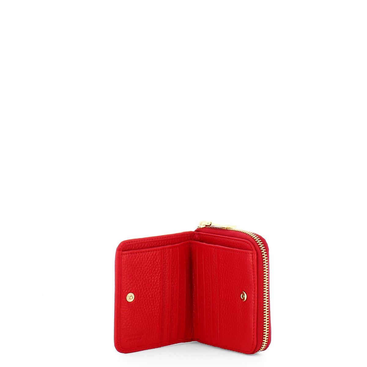 Iuntoo Portafoglio Piccolo con zip Armonia Rosso - 3