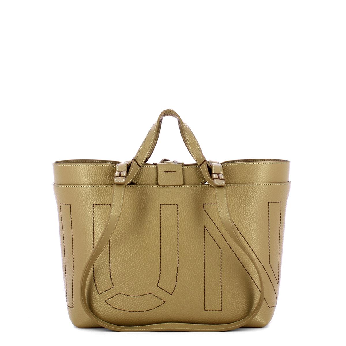 Iuntoo Shopping Sibilla Piccola Impunture Grigio Fossile - 1