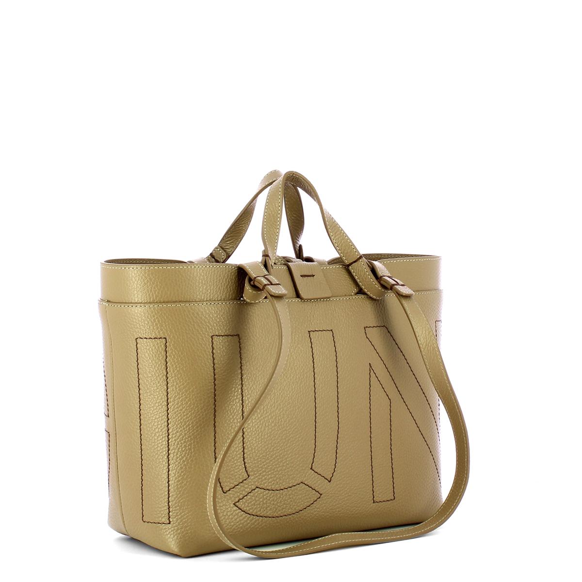 Iuntoo Shopping Sibilla Piccola Impunture Grigio Fossile - 2