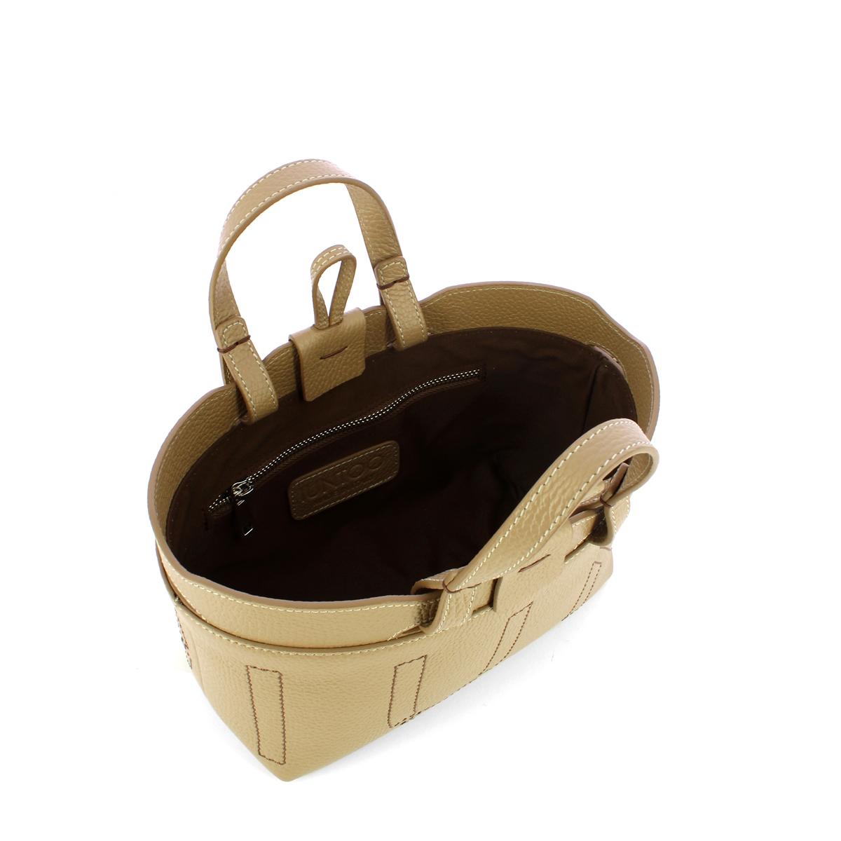 Iuntoo Shopping Sibilla Mini Impunture Grigio Fossile - 5