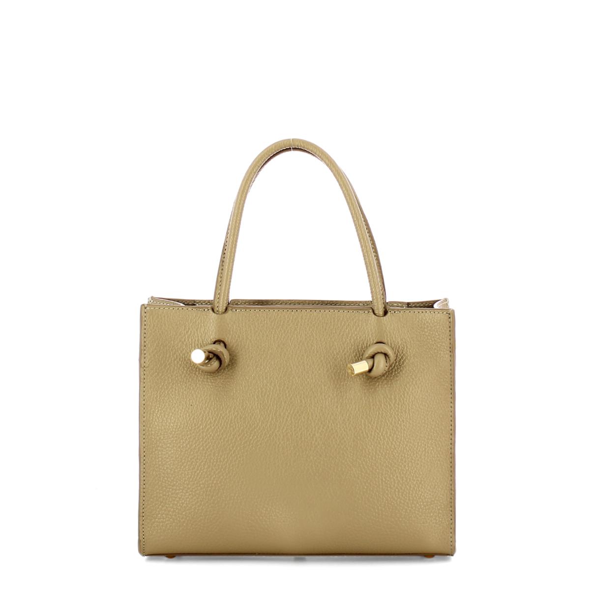 Iuntoo Borsa a mano Piccola Nodo Armonia Grigio Fossile - 3