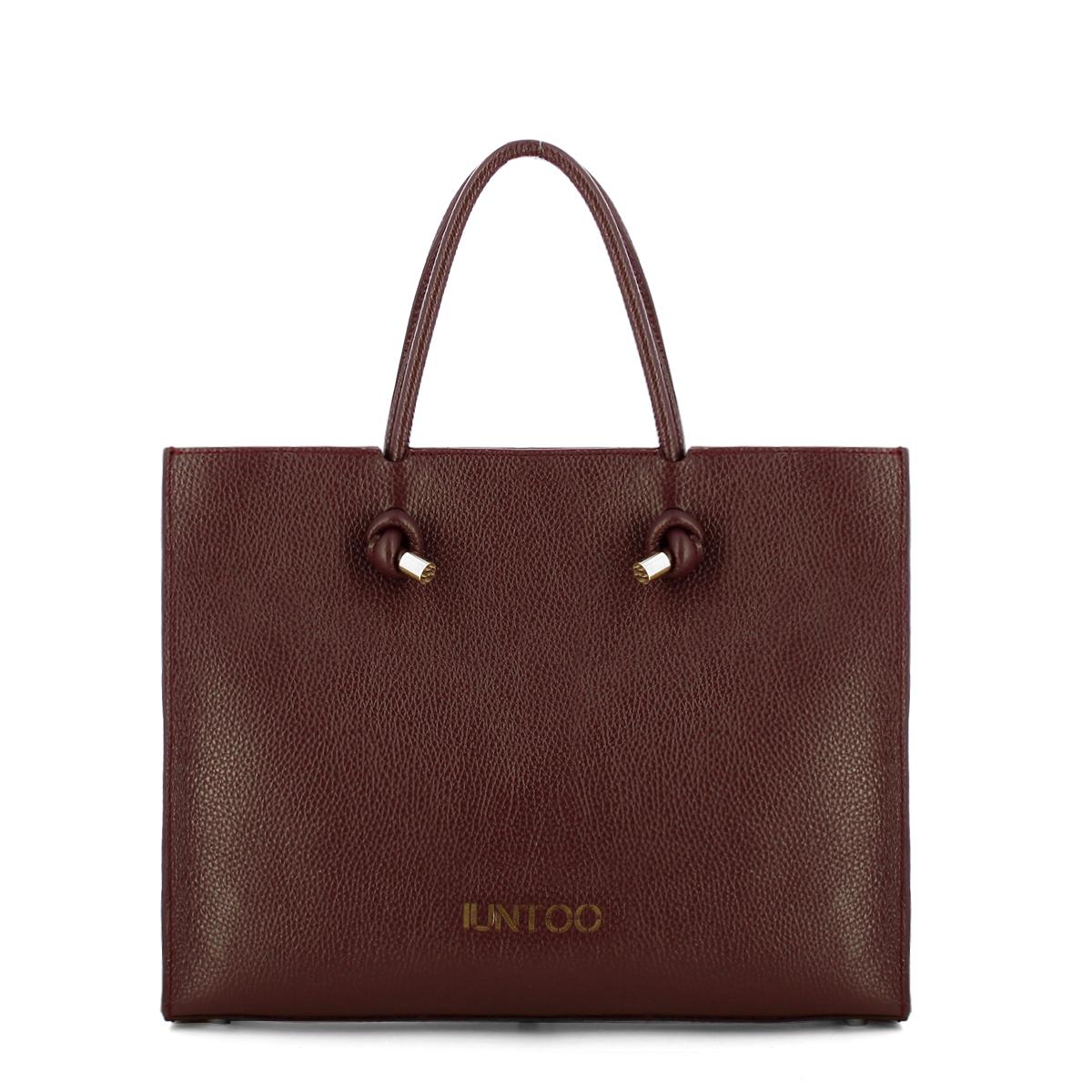 Iuntoo Borsa a mano Nodo Armonia Grande Bordeaux - 1