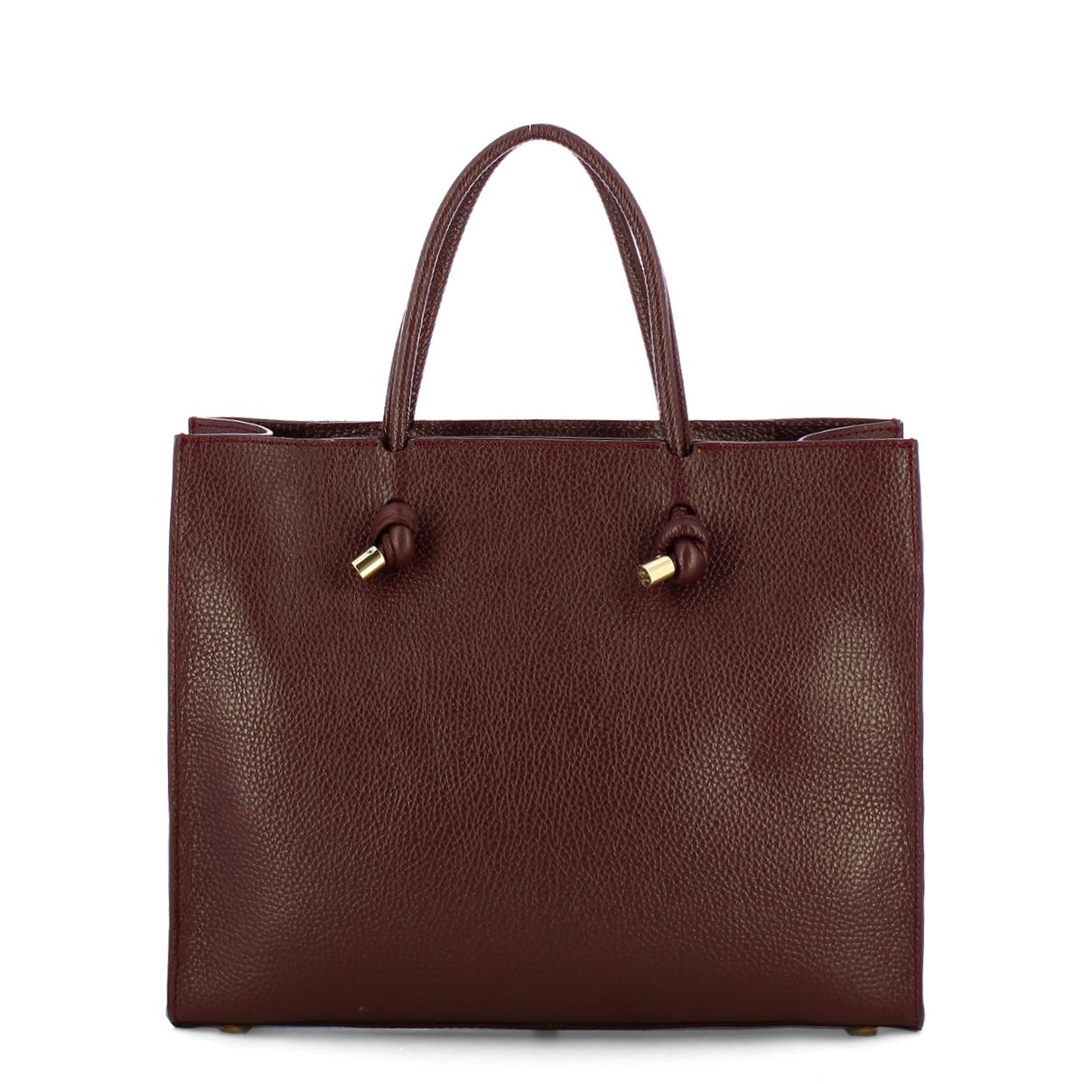 Iuntoo Borsa a mano Nodo Armonia Grande Bordeaux - 3