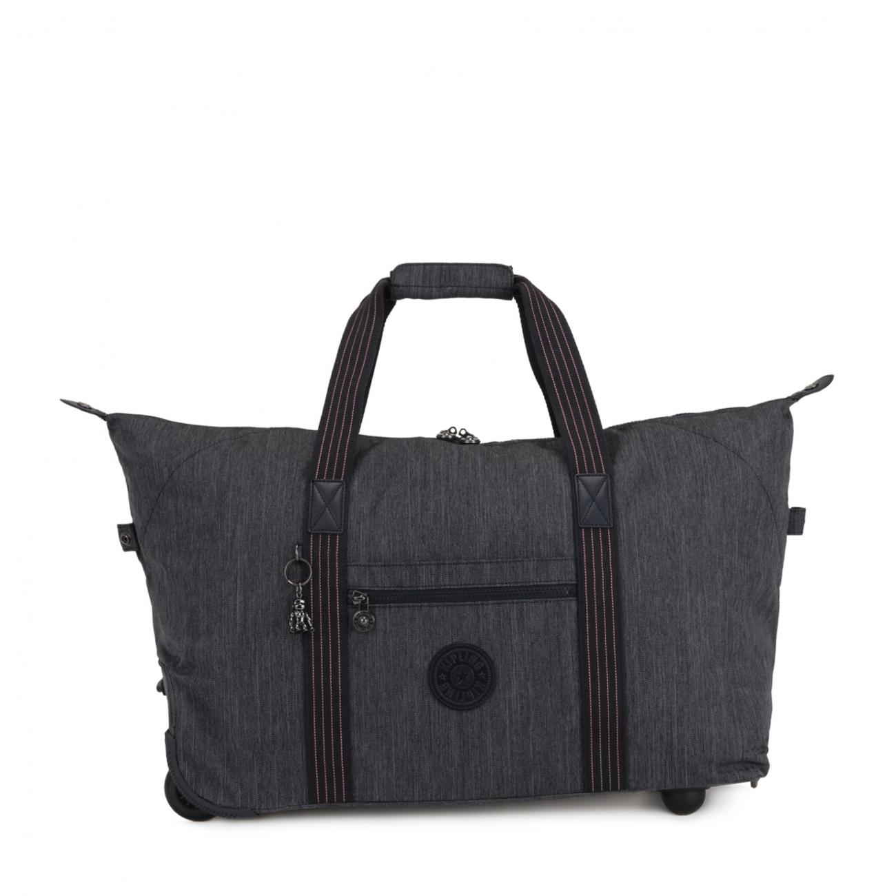 Kipling Borsone Art on Wheels M Denim - 1