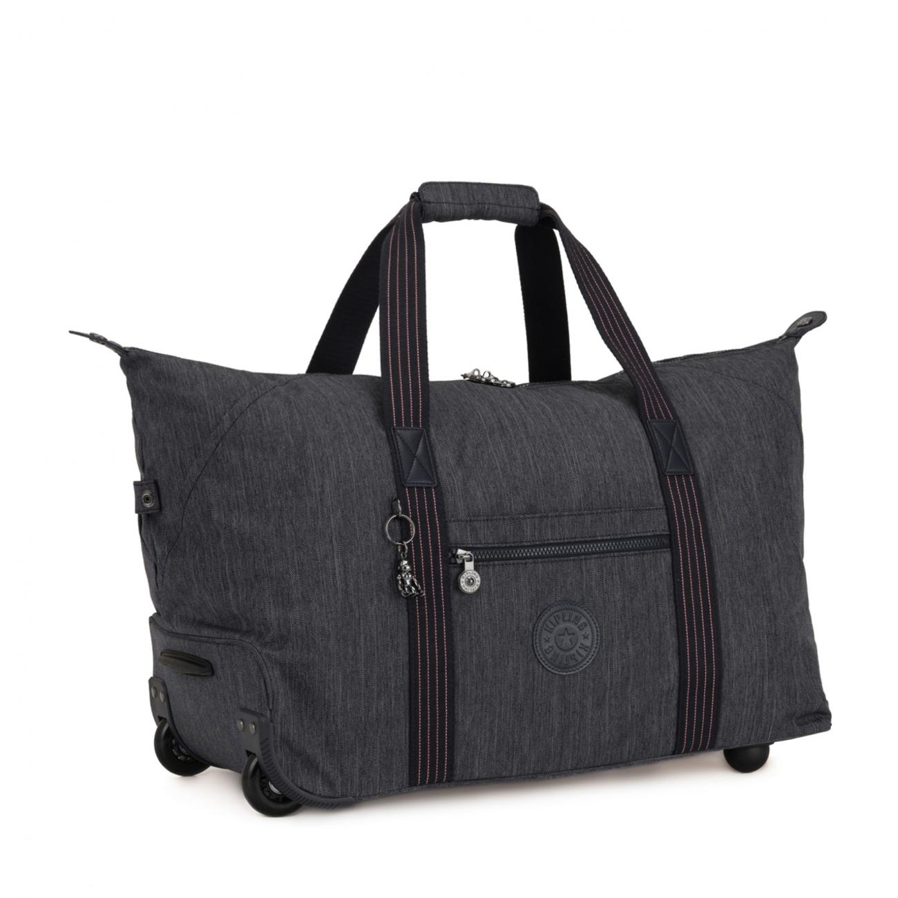 Kipling Borsone Art on Wheels M Denim - 2