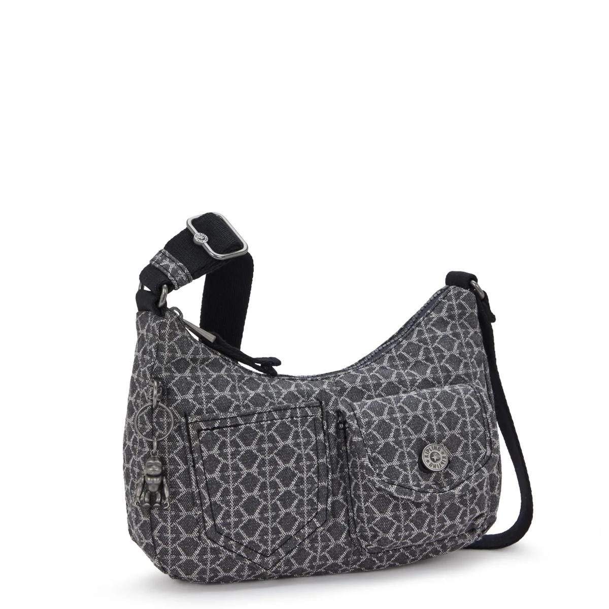 Kipling Tracolla Kenda Grey Denim Jacquard - 2
