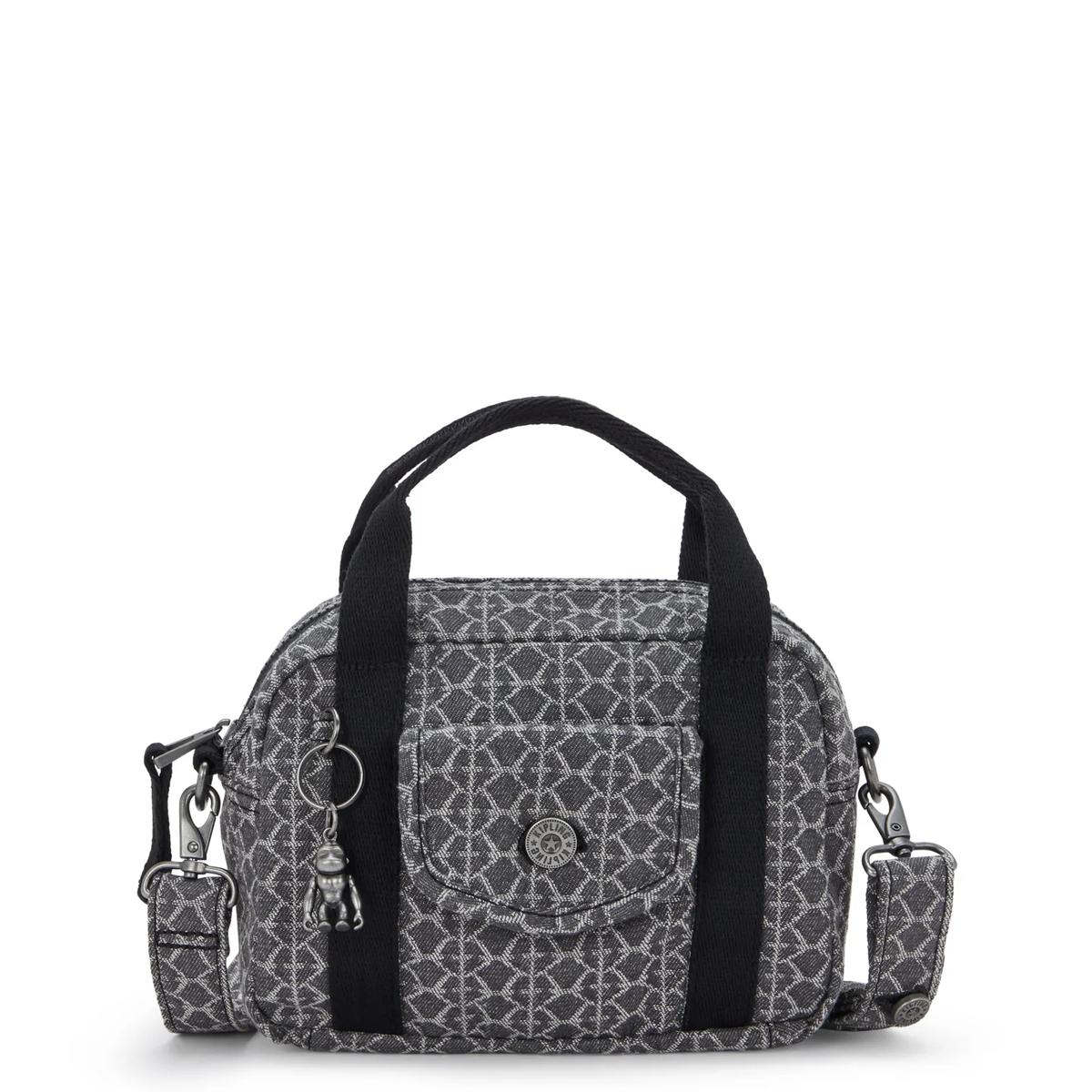 Kipling Borsa a mano Kazia Grey Denim Jaquard - 1