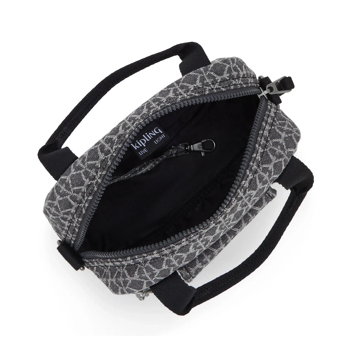 Kipling Borsa a mano Kazia Grey Denim Jaquard - 5