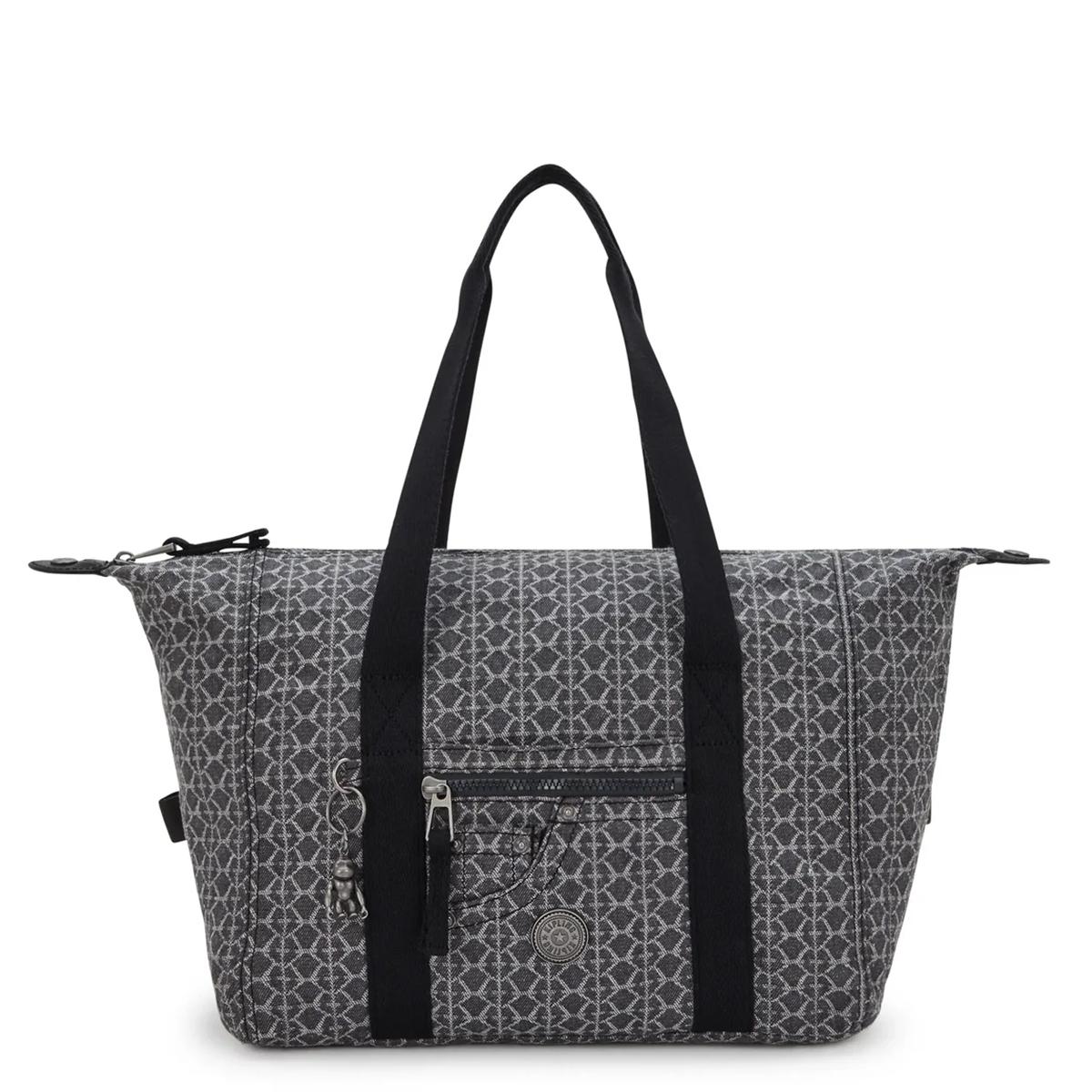 Kipling Borsa a spalla Casual Art Grey Denim Jacquard - 1