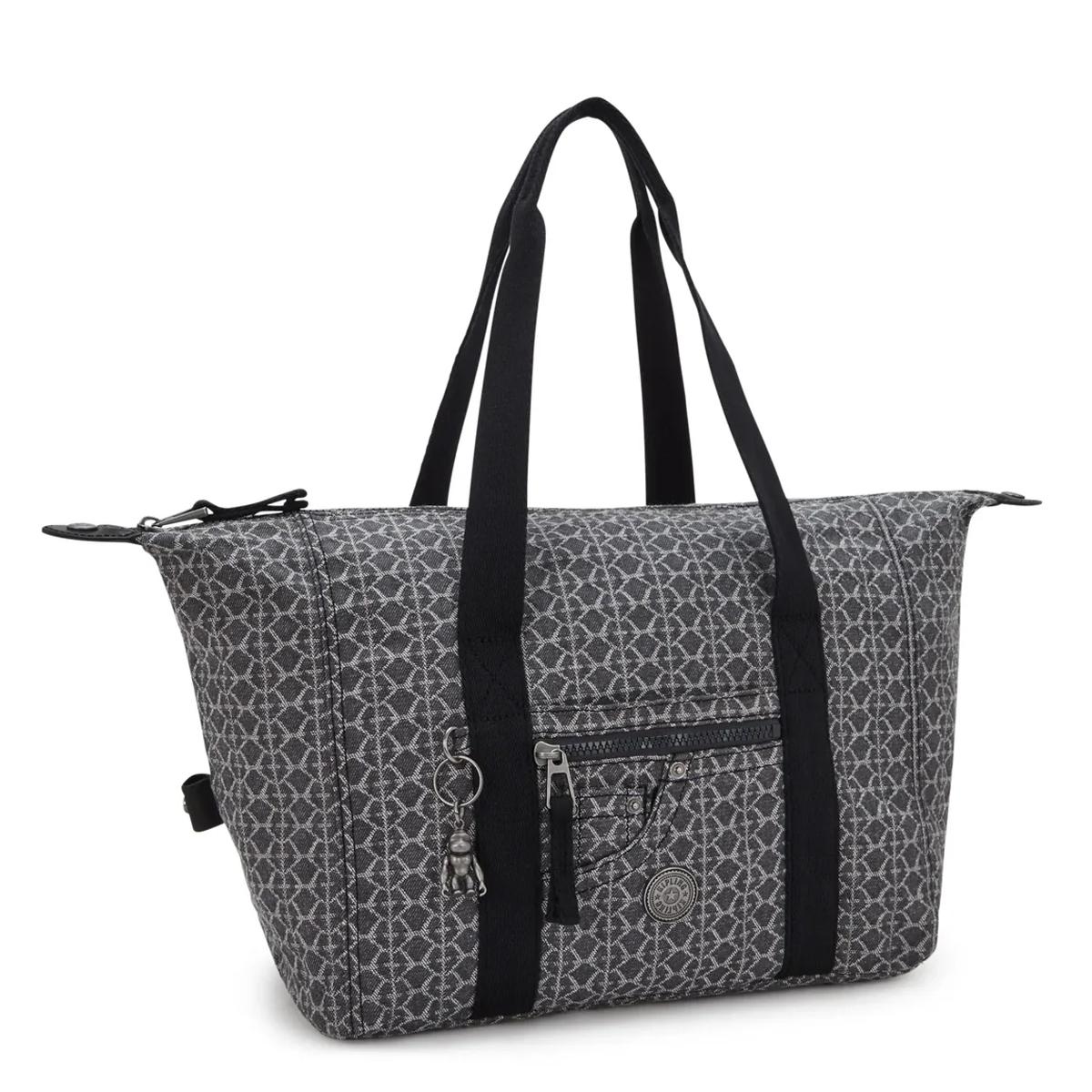 Kipling Borsa a spalla Casual Art Grey Denim Jacquard - 2