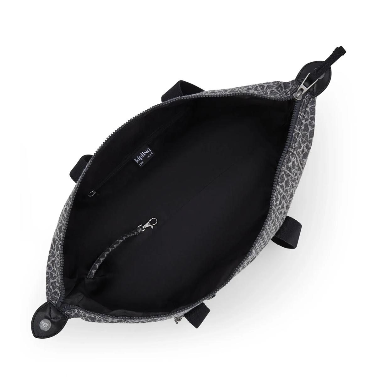Kipling Borsa a spalla Casual Art Grey Denim Jacquard - 5