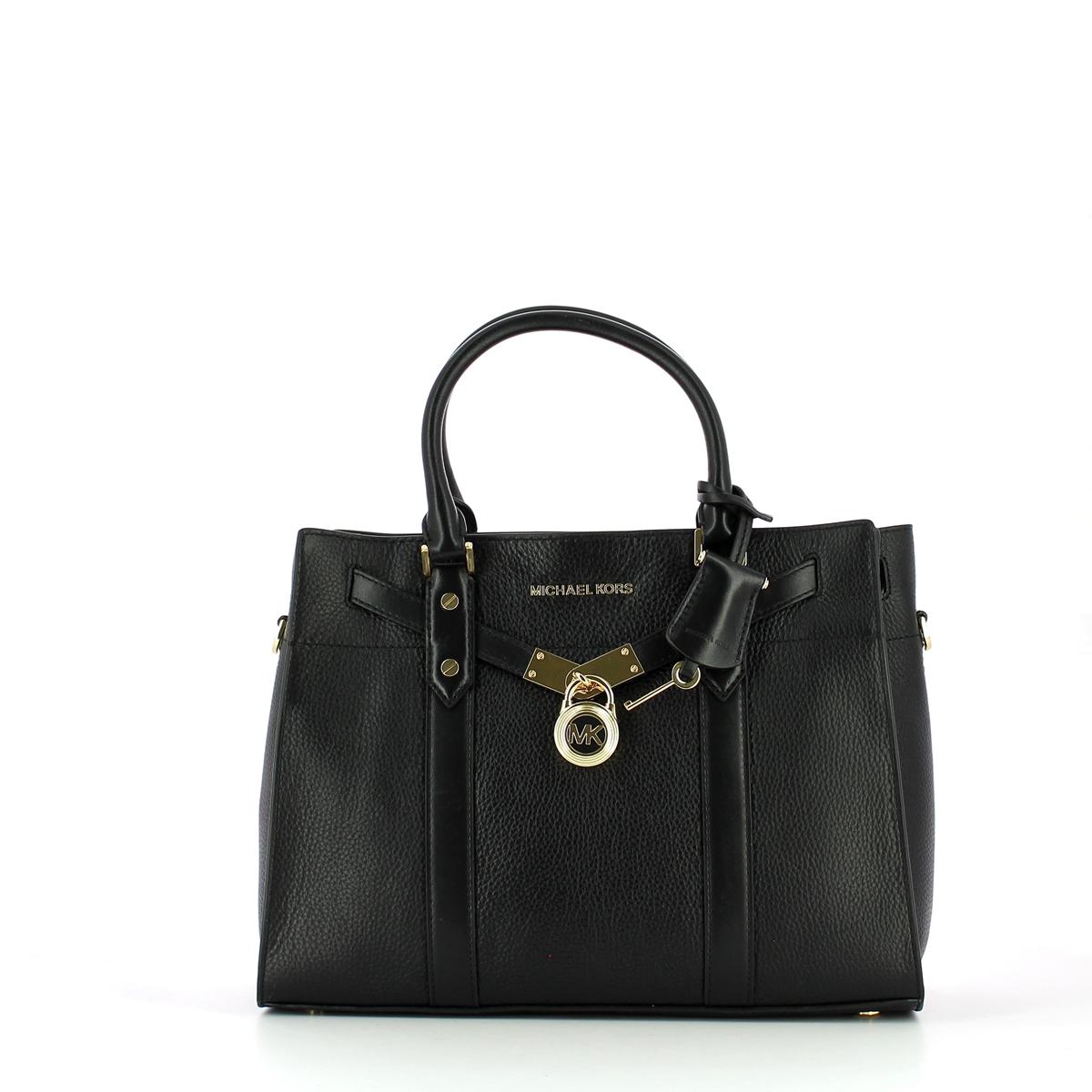 Michael Kors Borsa a mano Nouveau Hamilton Large in pelle martellata - 1