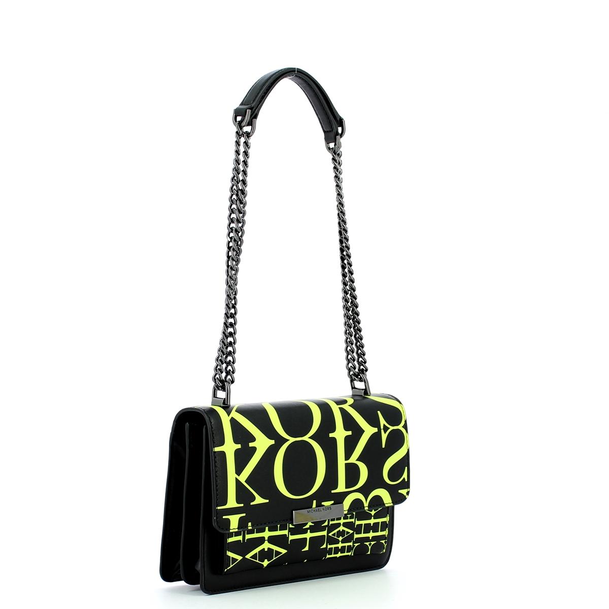 Michael Kors Tracolla Jade Large Newsprint Logo - 2