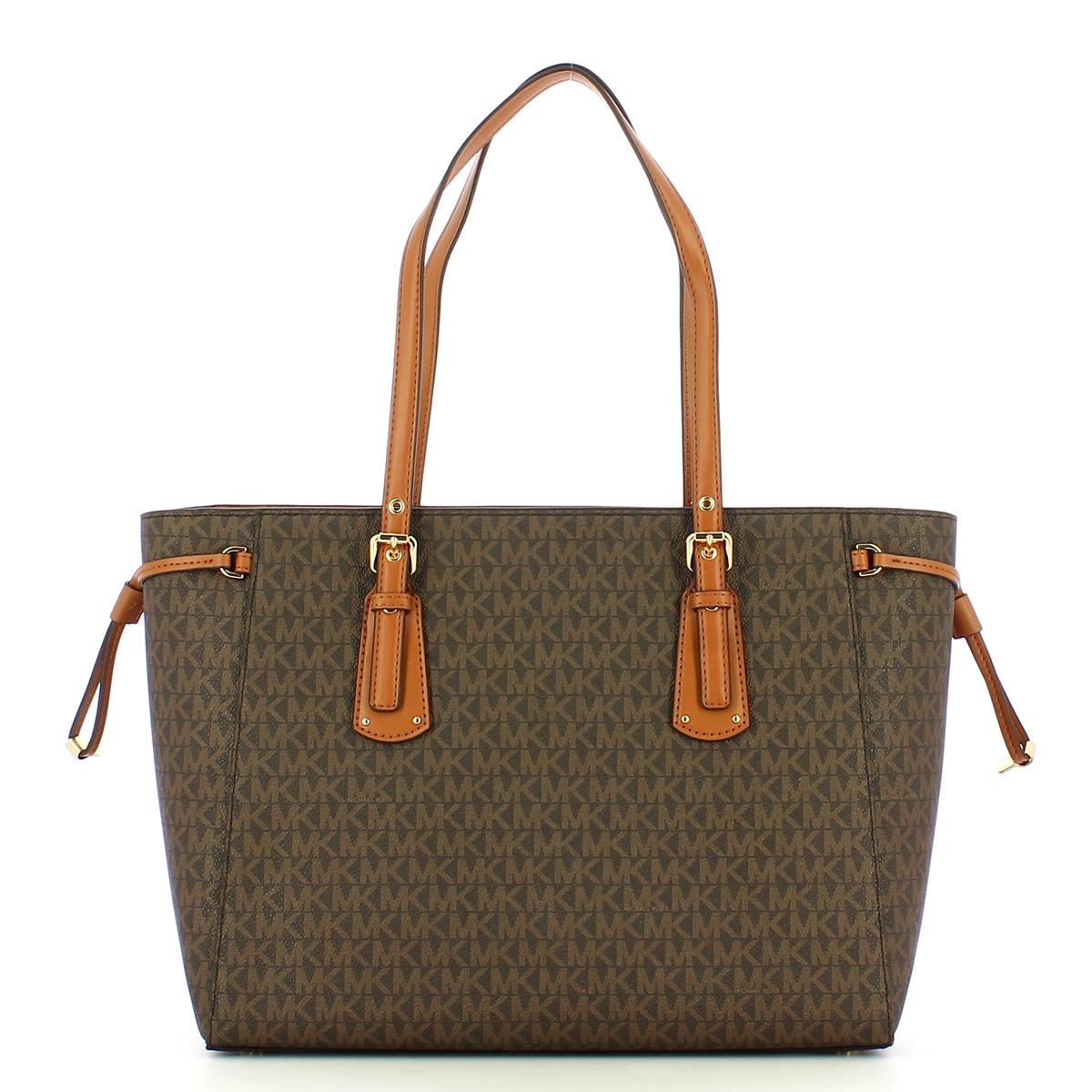 Michael Kors Borsa a spalla Voyager Medium logata Brown - 3
