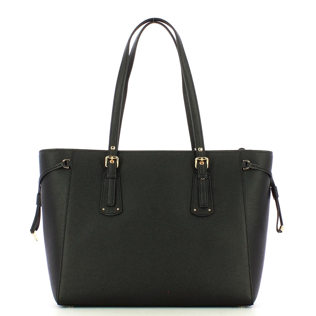 Michael Kors Borsa a spalla Voyager Medium Gold Black - 3