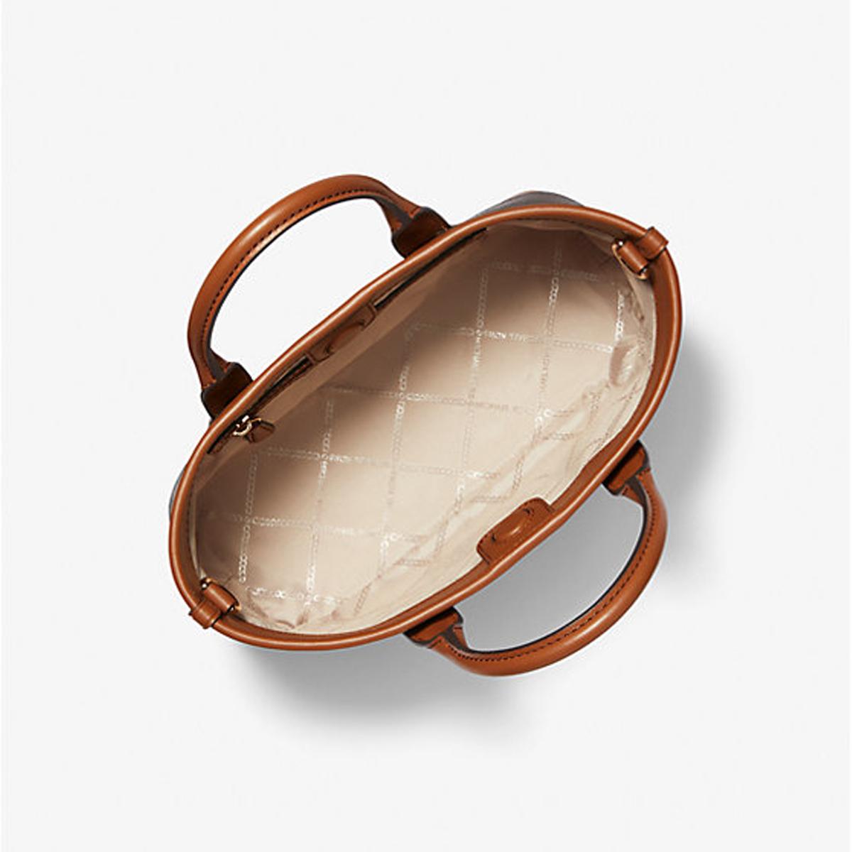 Michael Kors Borsa a mano Luisa piccola con logo Brn/Luggage - 2