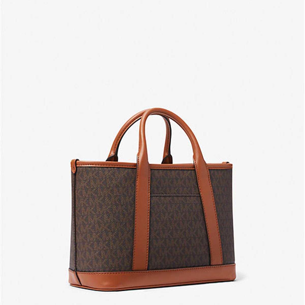 Michael Kors Borsa a mano Luisa piccola con logo Brn/Luggage - 3