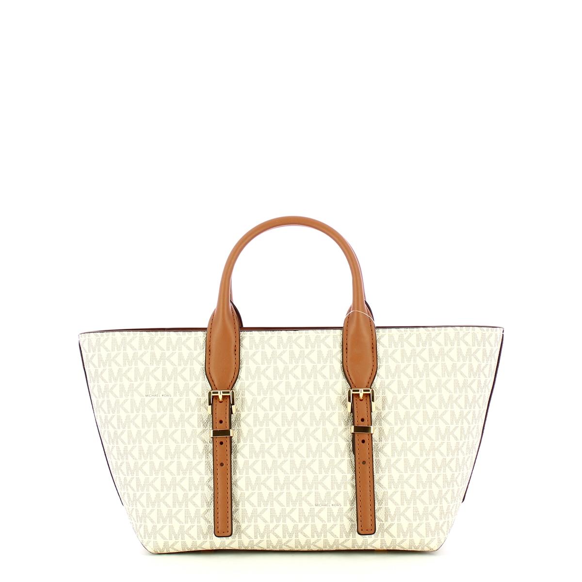 Michael Kors Borsa a mano Moore Small Vanilla/Acorn - 3