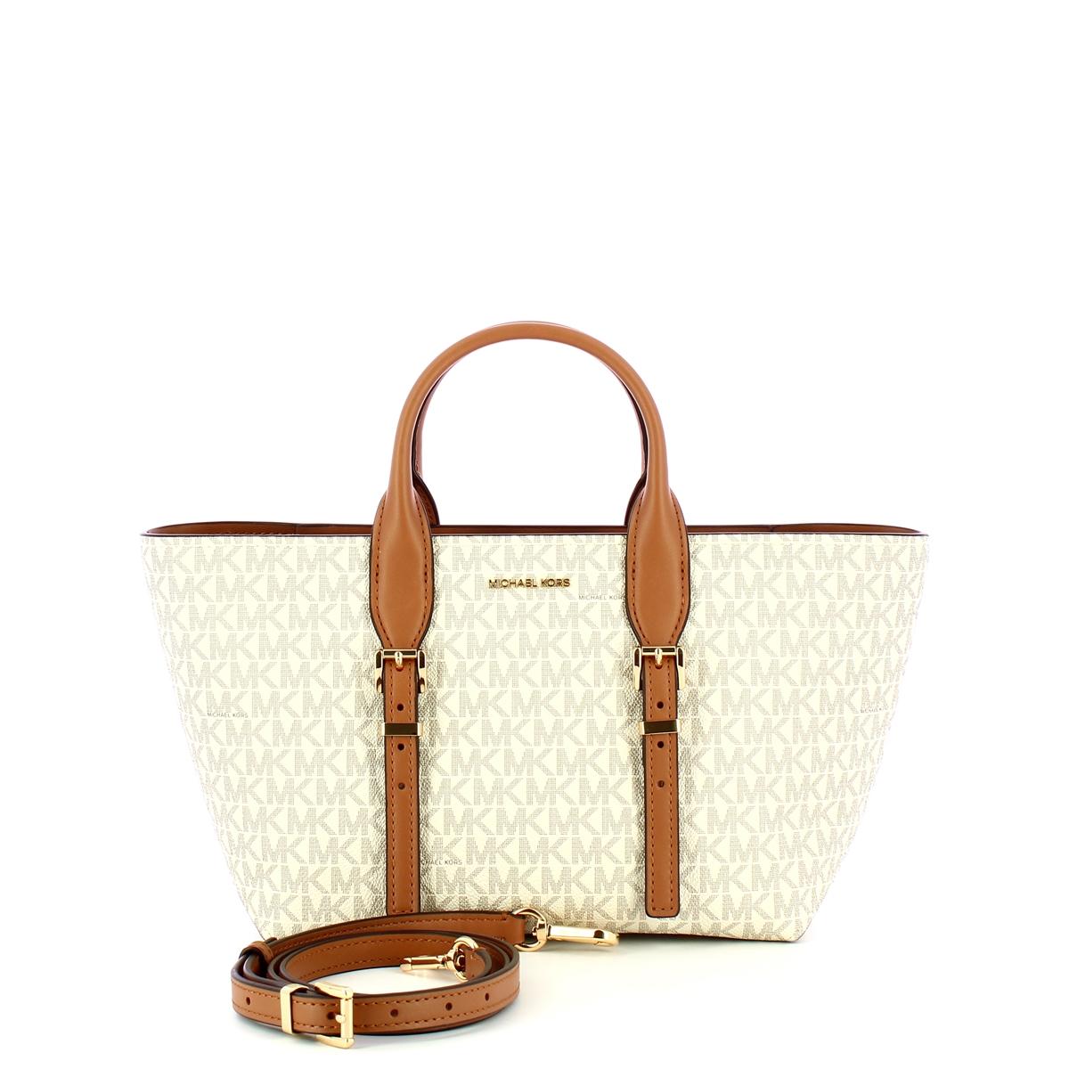 Michael Kors Borsa a mano Moore Small Vanilla/Acorn - 4