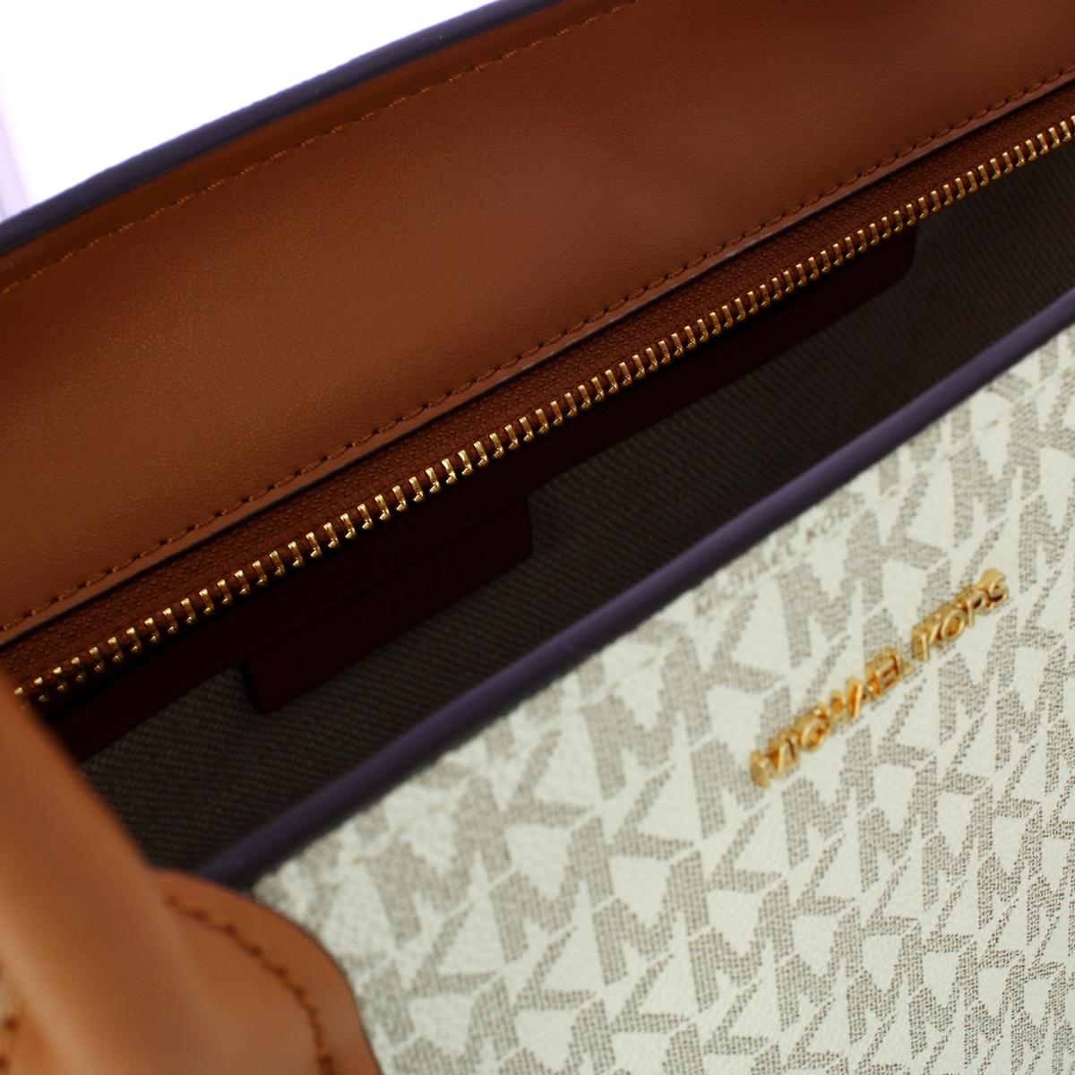 Michael Kors Borsa a spalla Moore Vanilla/Acorn - 4