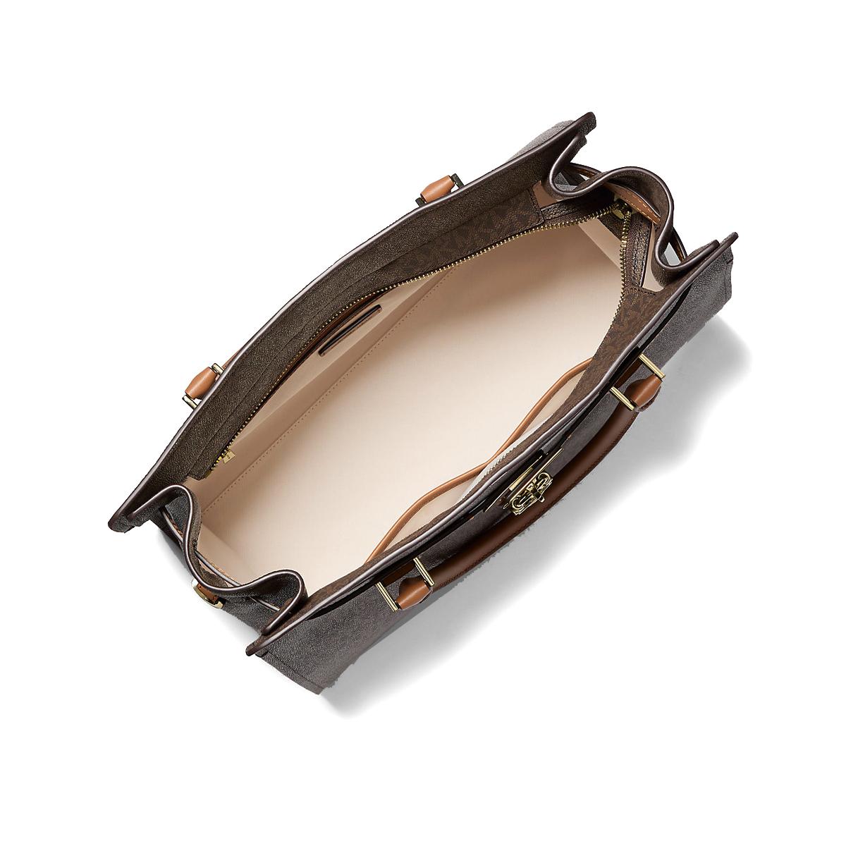 Michael Kors Borsa a mano Hamilton Moderne Large Brown Acorn - 2