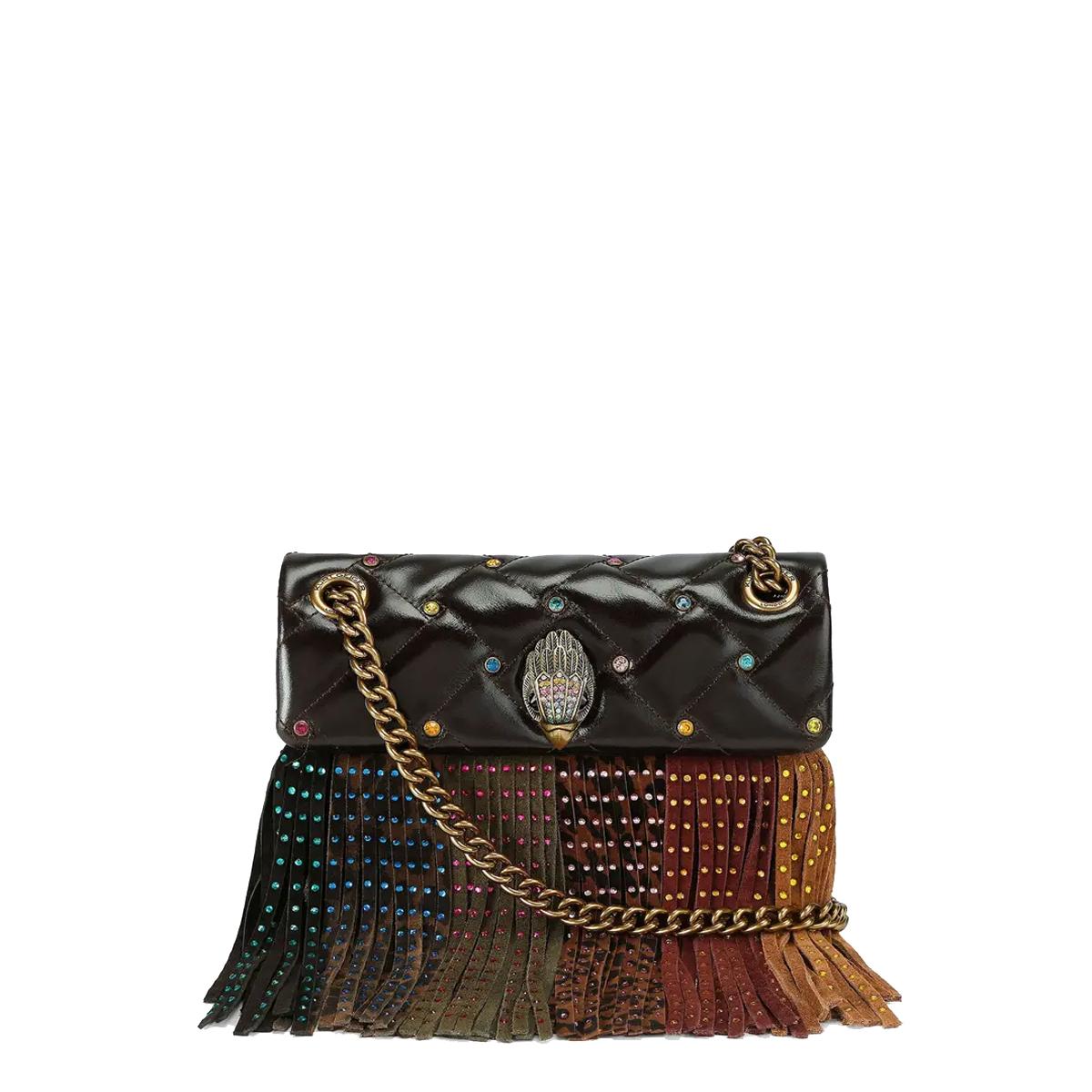 Kurt Geiger Tracollina Mini Kensington Fringe Brown - 1