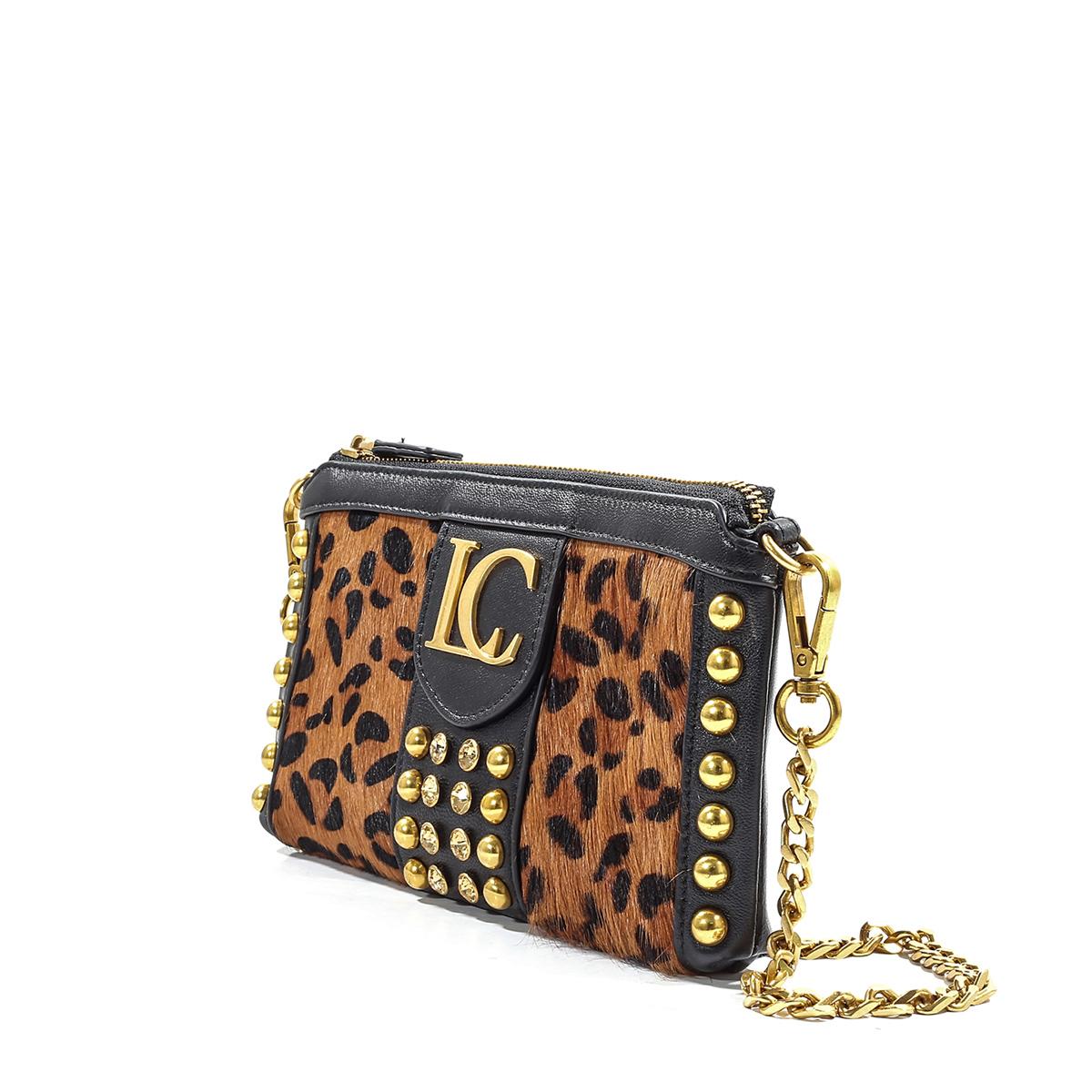 La Carrie Bag Borsa Portafoglio Borsa Portafoglio Candice Double in cavallino maculato - 4