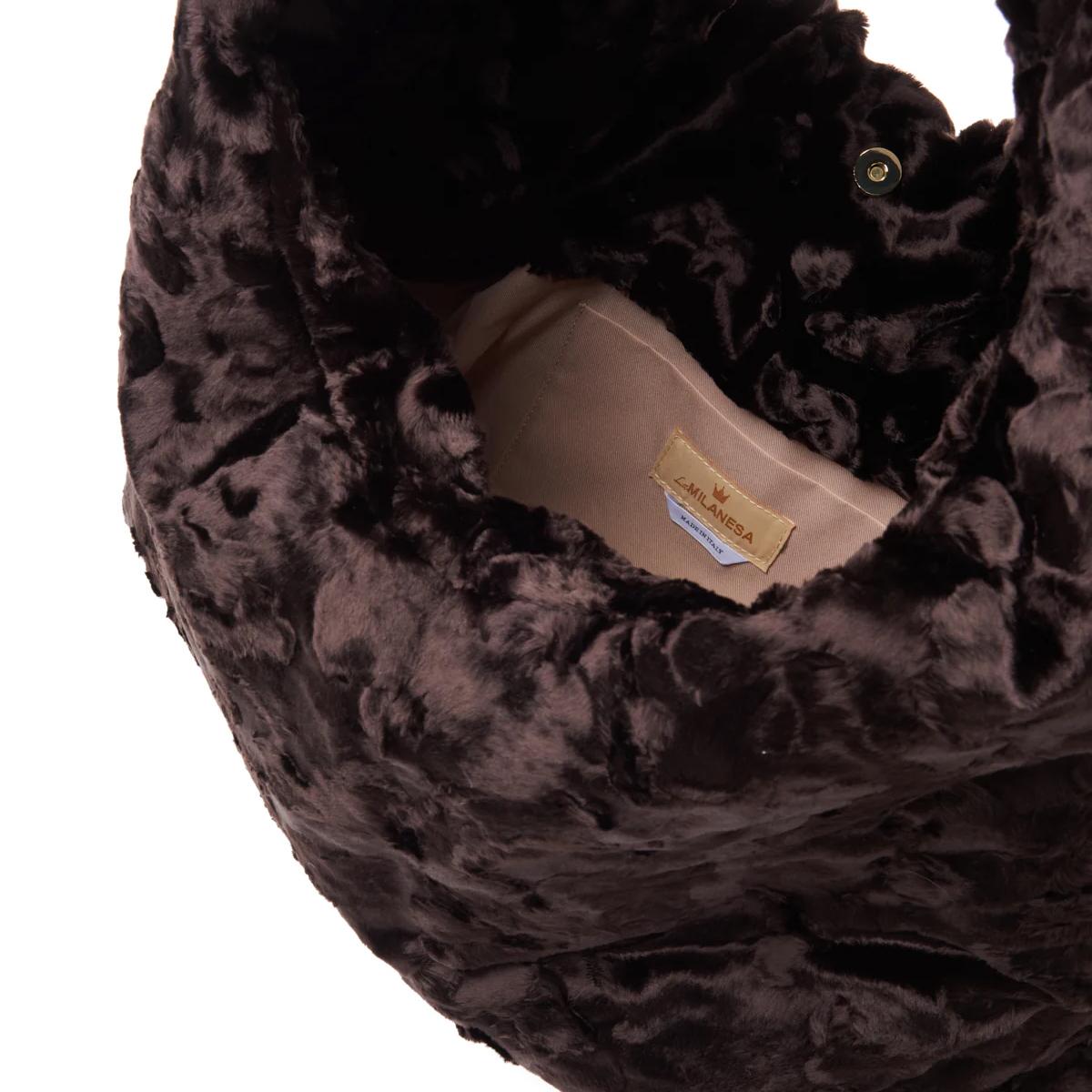 LAMI Hobo Bag Lisa Large Marrone - 3