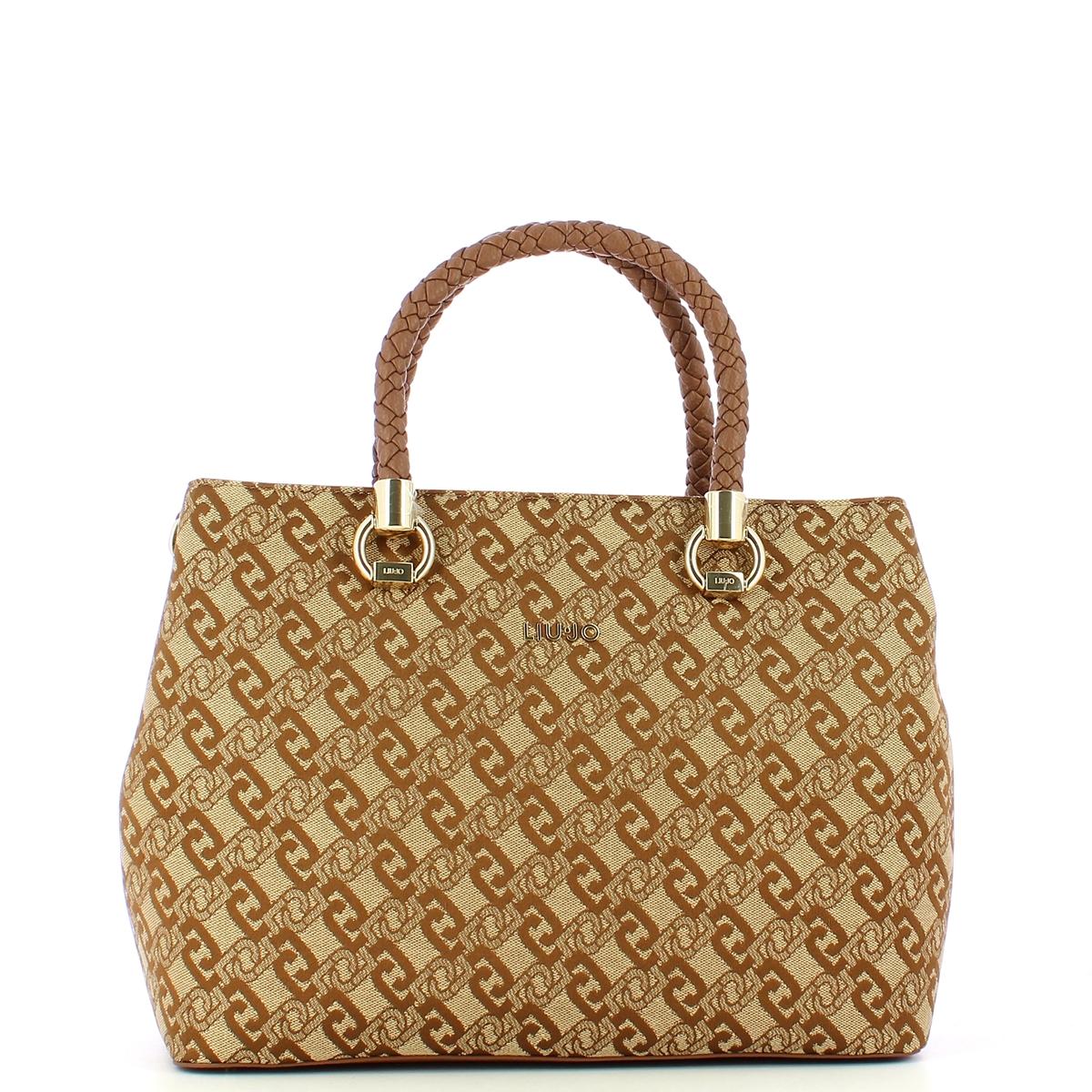 Liu Jo Borsa a mano Large logata con manici intrecciati - 1