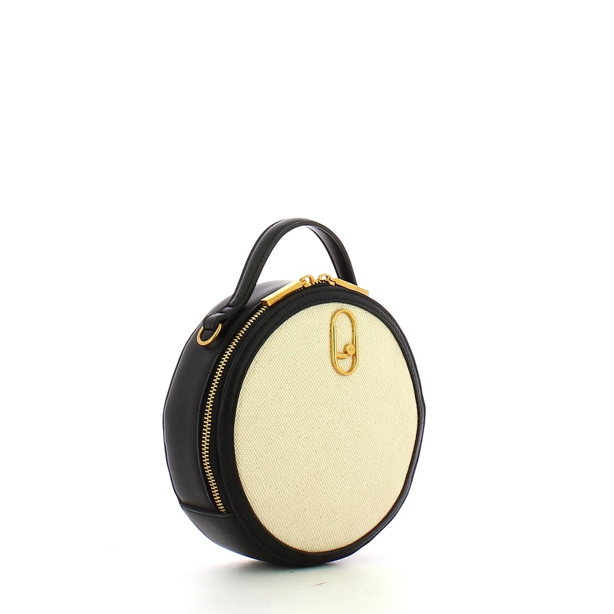 Liu Jo Borsa a tracolla rotonda in canvas Black - 2