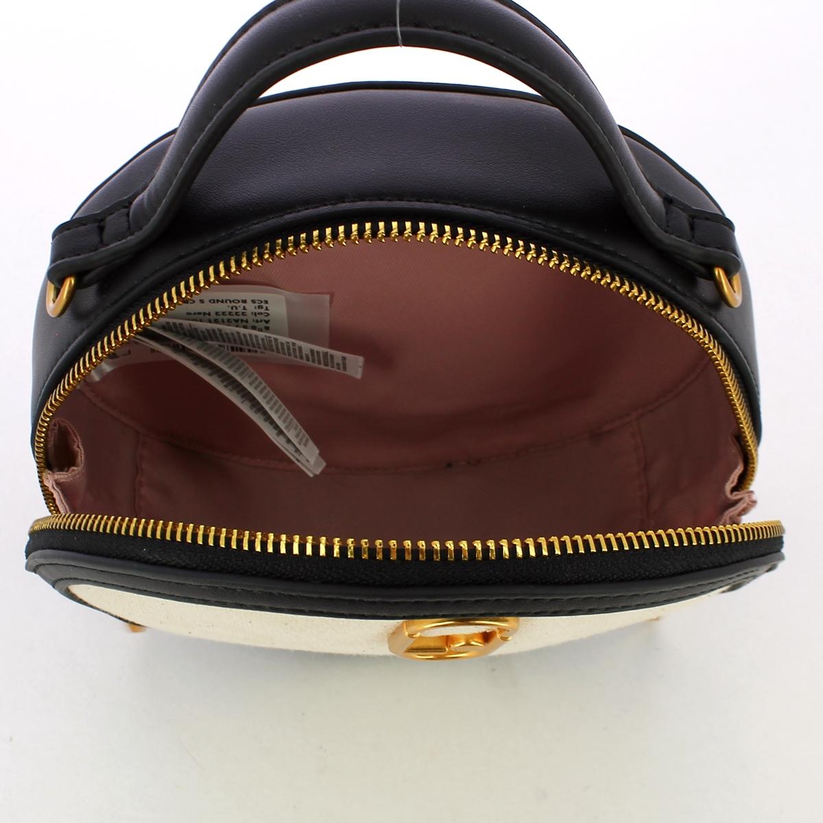 Liu Jo Borsa a tracolla rotonda in canvas Black - 5