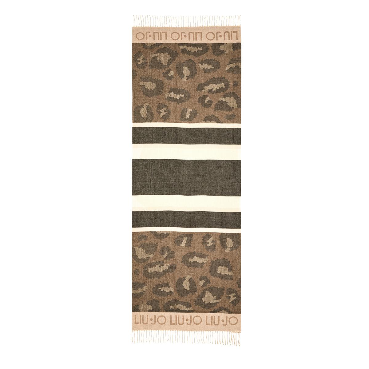 Liu Jo Stola animalier con logo Black - 1