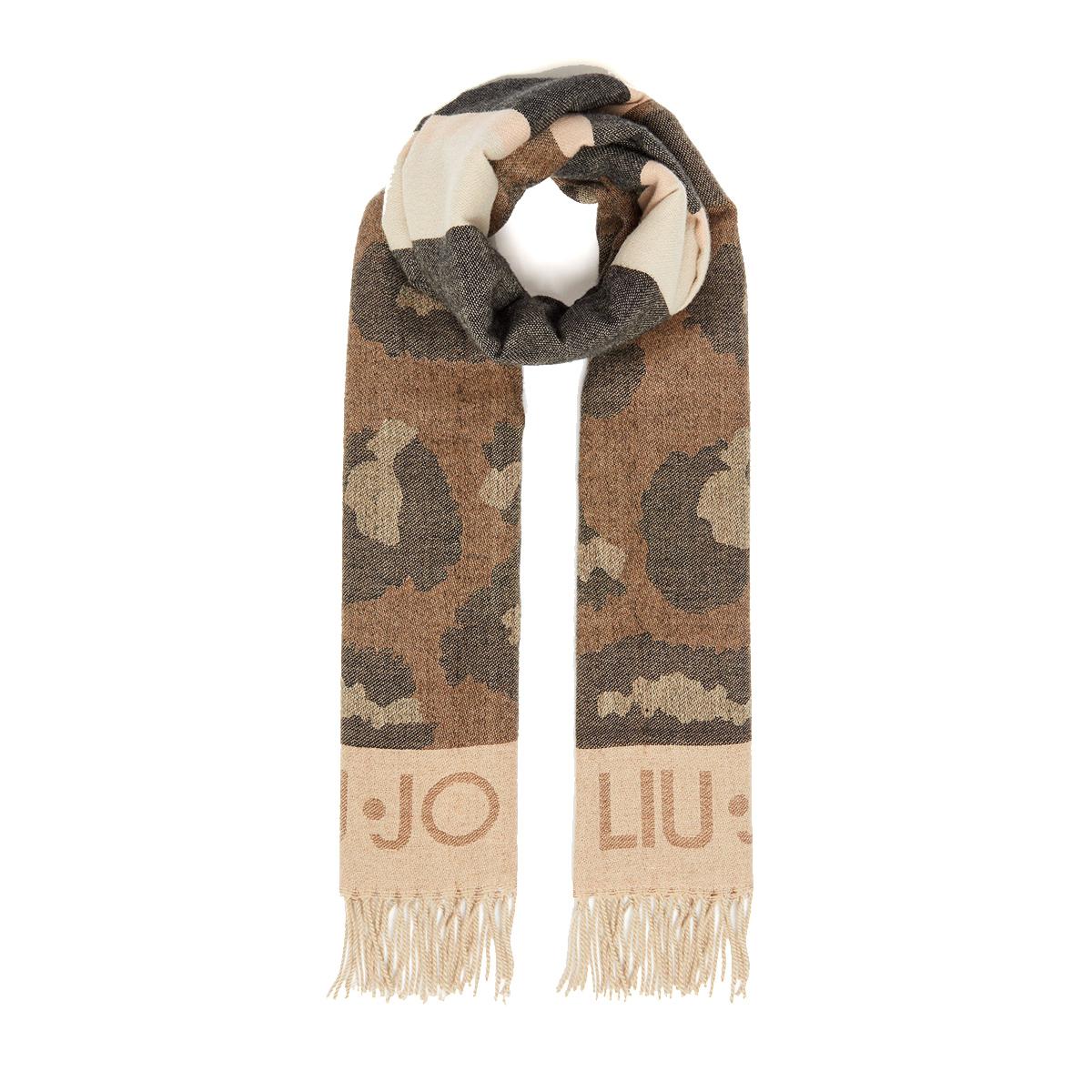 Liu Jo Stola animalier con logo Black - 2