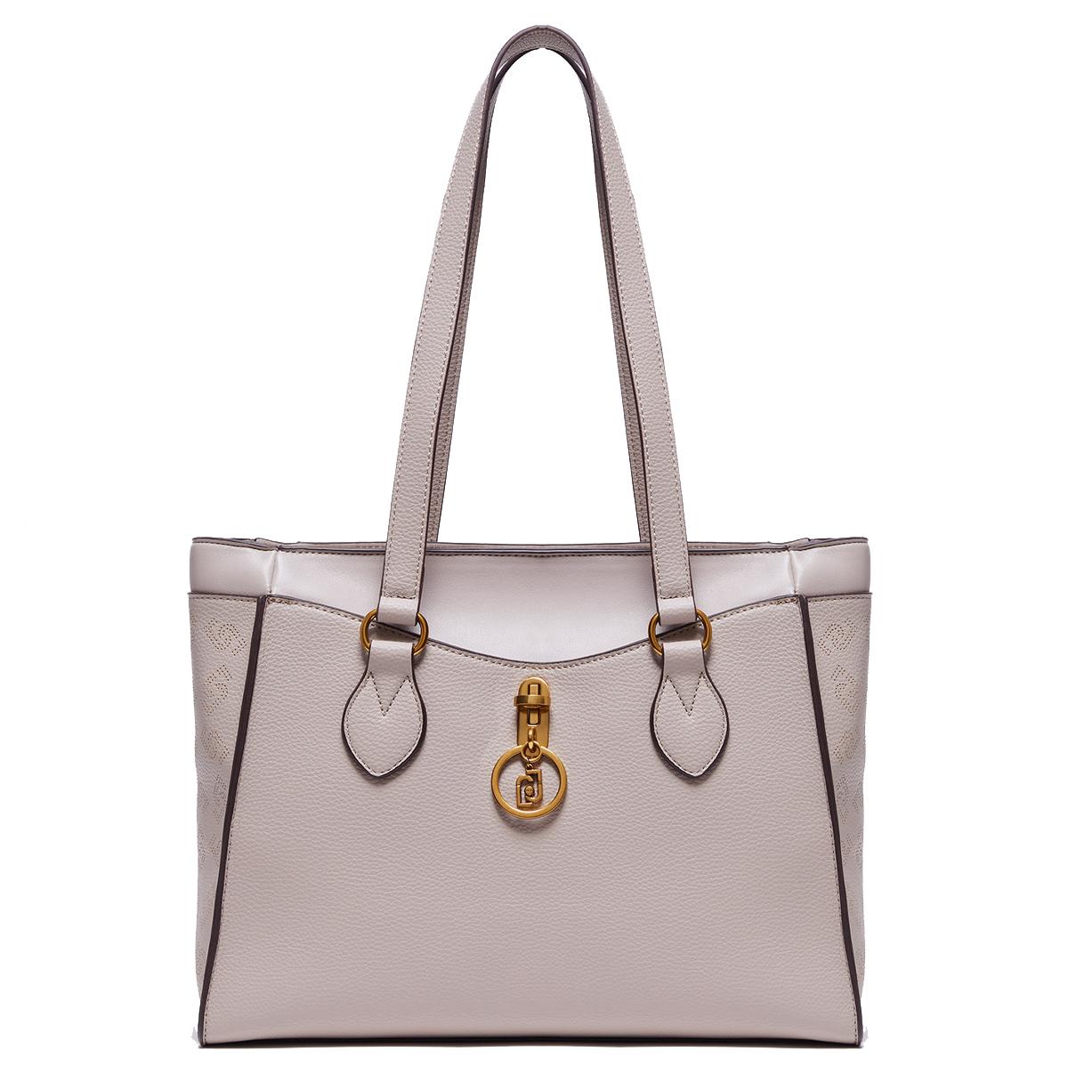 Liu Jo Shopper Ecosostenibile con charm Taupe - 1