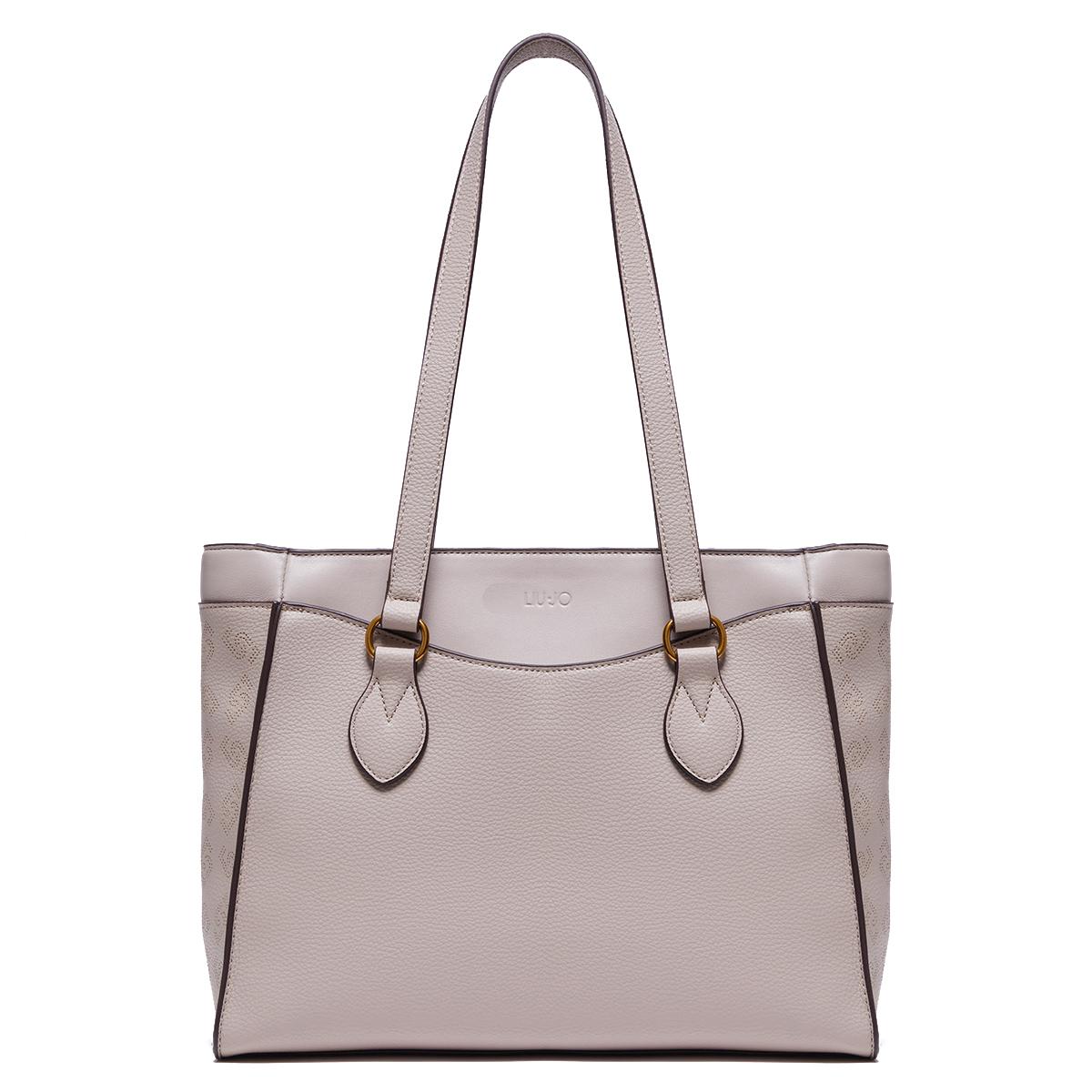 Liu Jo Shopper Ecosostenibile con charm Taupe - 3