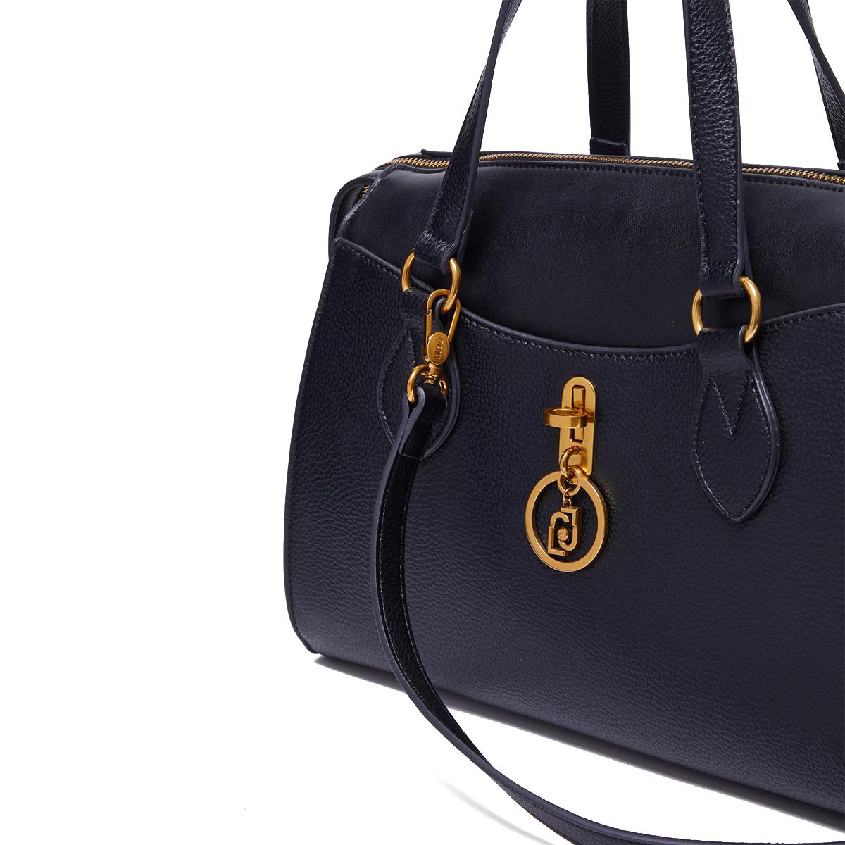 Liu Jo Borsa a mano Ecosostenibile con charm Black - 4