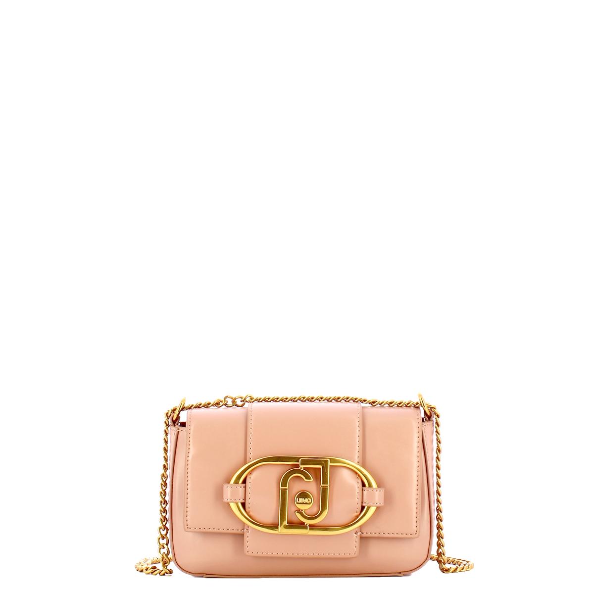 Liu Jo Borsa a tracolla Ecosostenibile con logo Soft Peach - 1