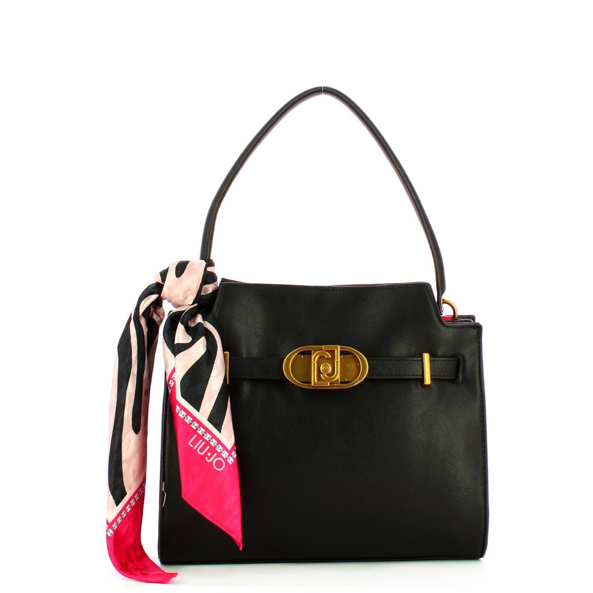 Liu Jo Borsa a mano Medium con foulard Nero - 1