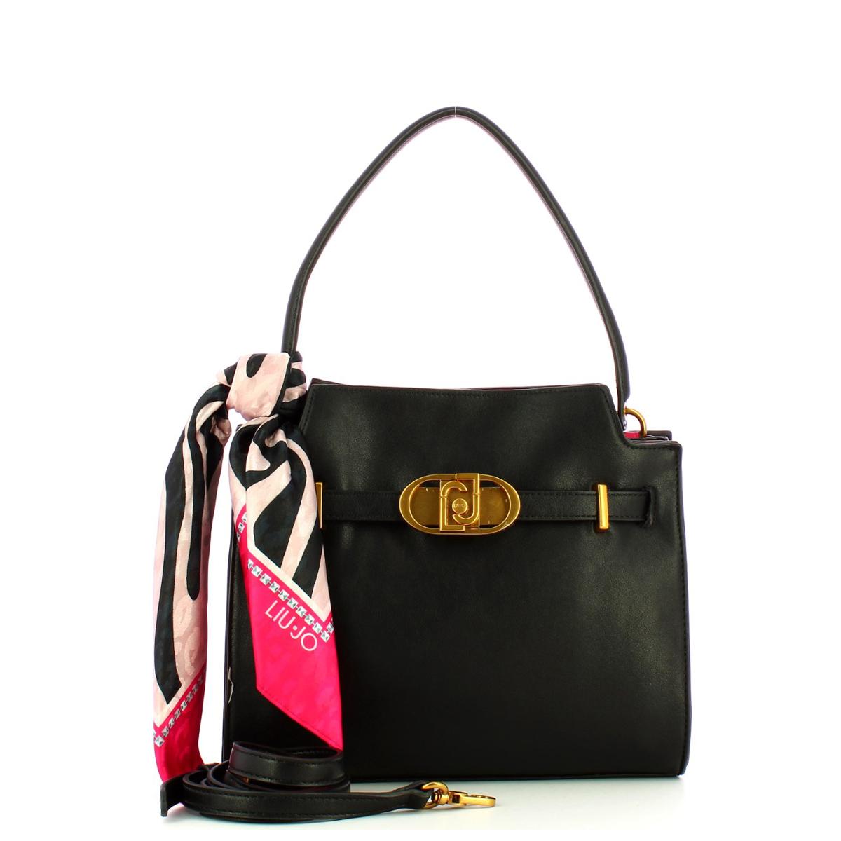 Liu Jo Borsa a mano Medium con foulard Nero - 4