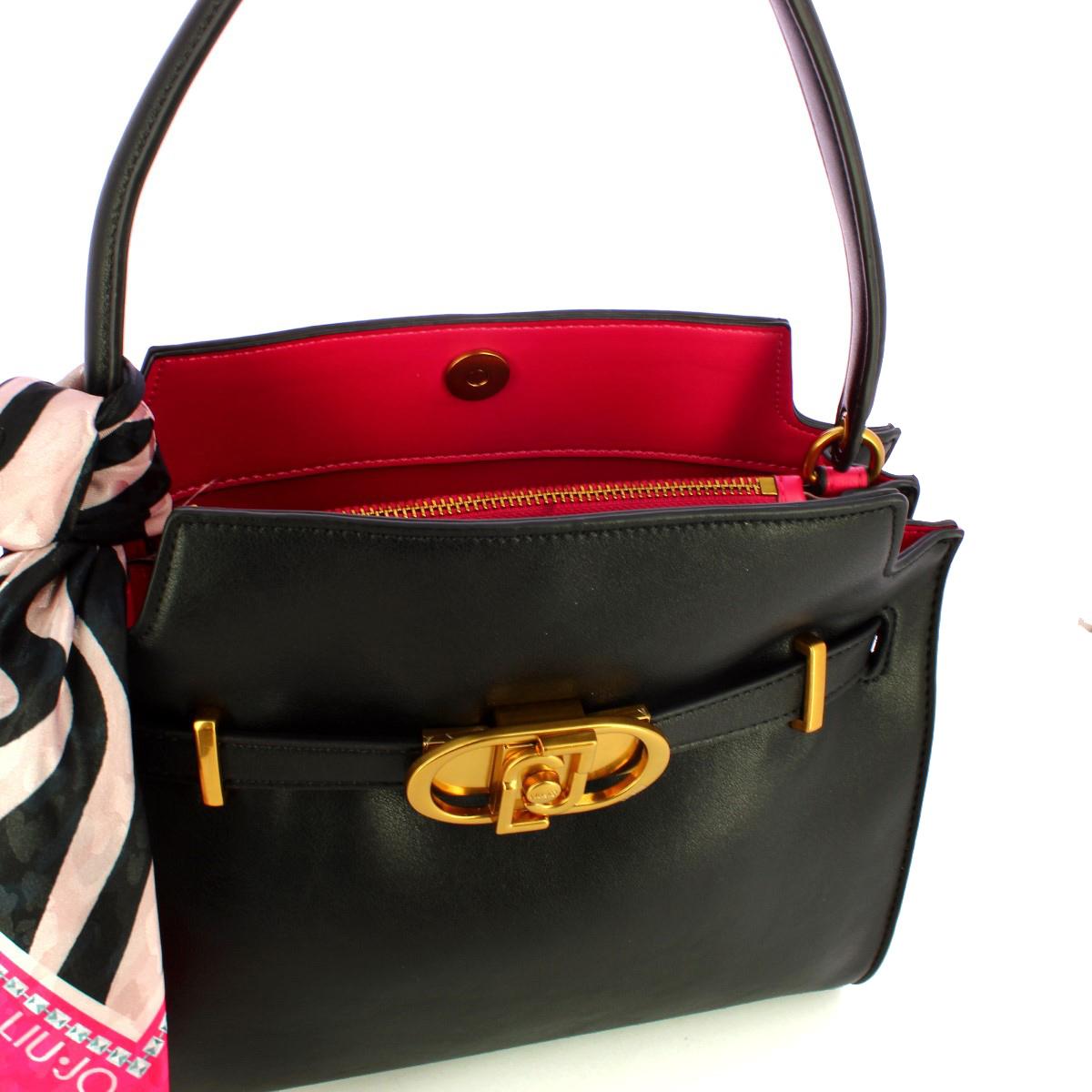 Liu Jo Borsa a mano Medium con foulard Nero - 5