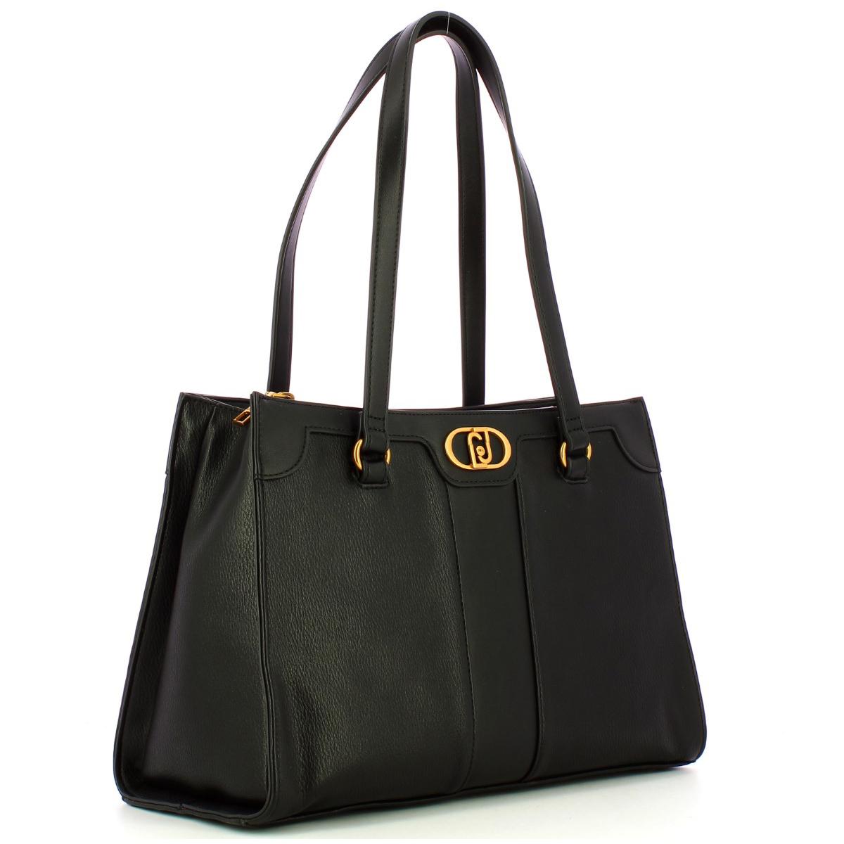 Liu Jo Shoppig Bag Ecosostenibile con logo Nero - 2
