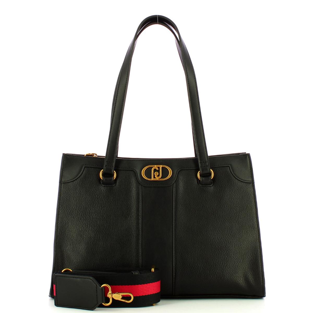 Liu Jo Shoppig Bag Ecosostenibile con logo Nero - 4