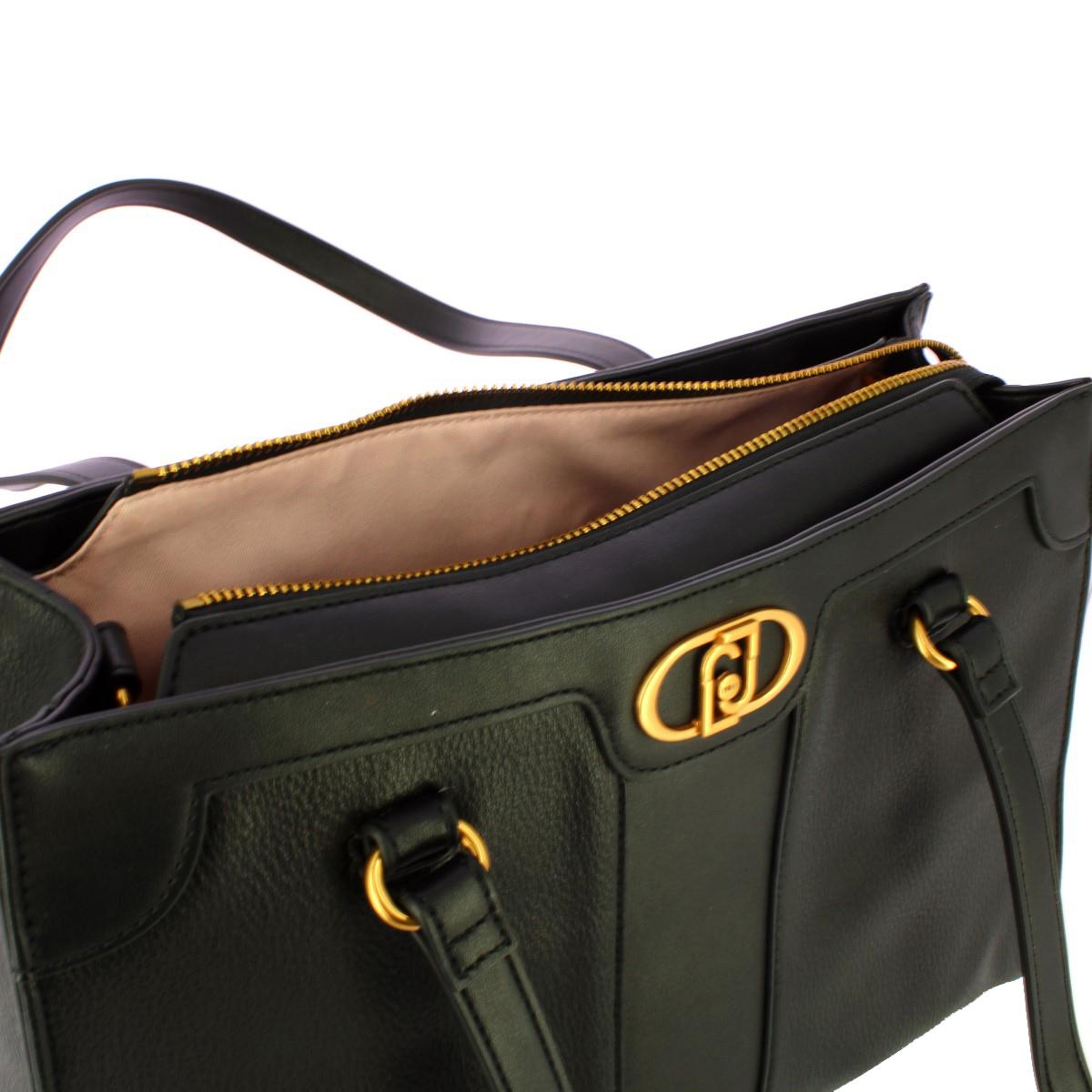 Liu Jo Shoppig Bag Ecosostenibile con logo Nero - 5