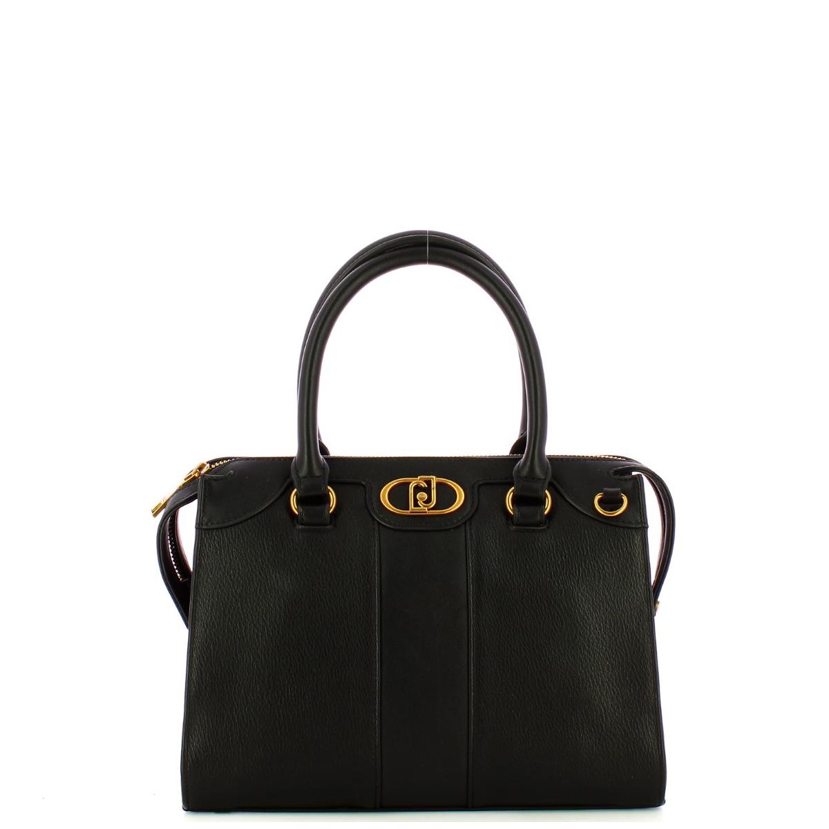 Liu Jo Borsa a mano Ecosostenibile con logo Nero - 1