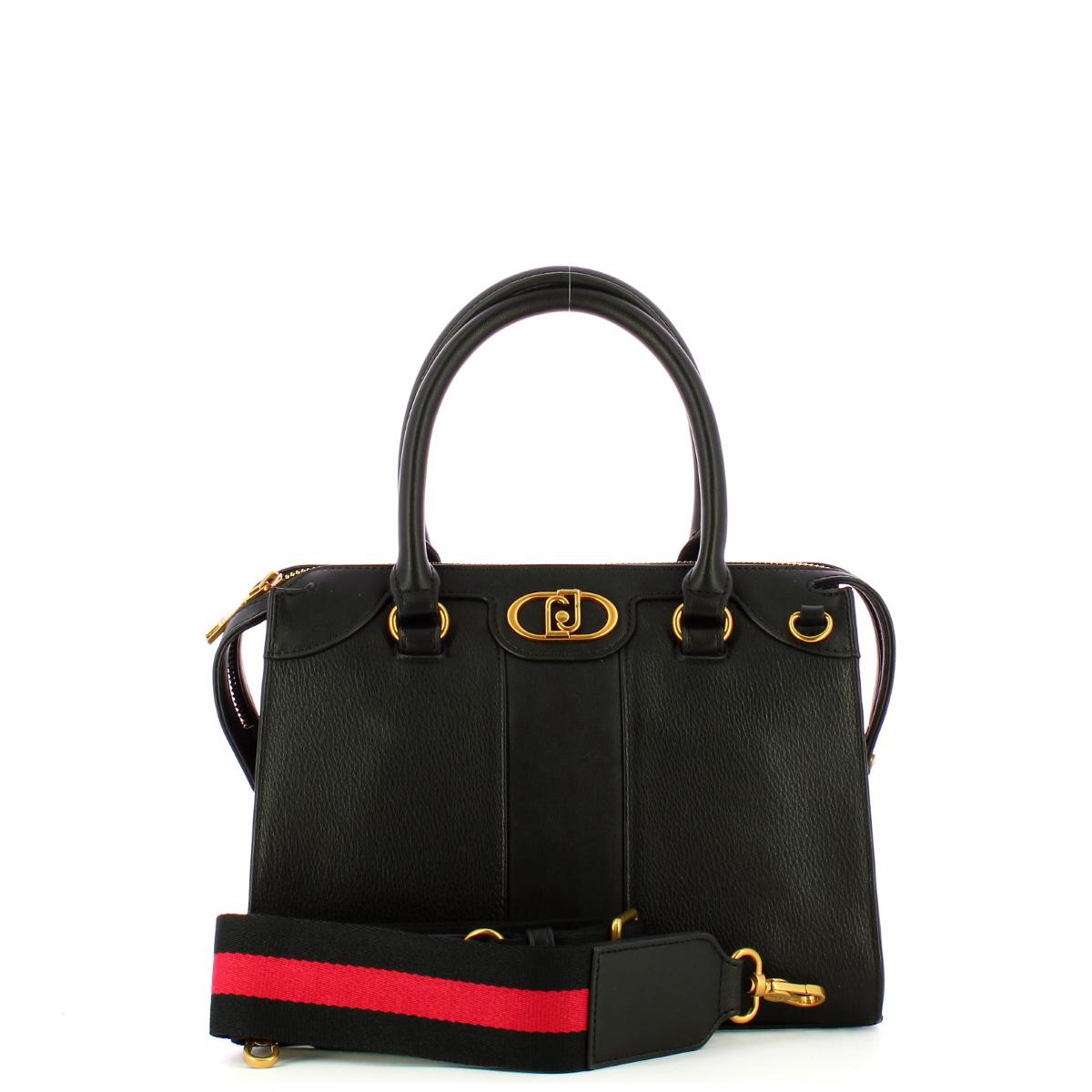 Liu Jo Borsa a mano Ecosostenibile con logo Nero - 4