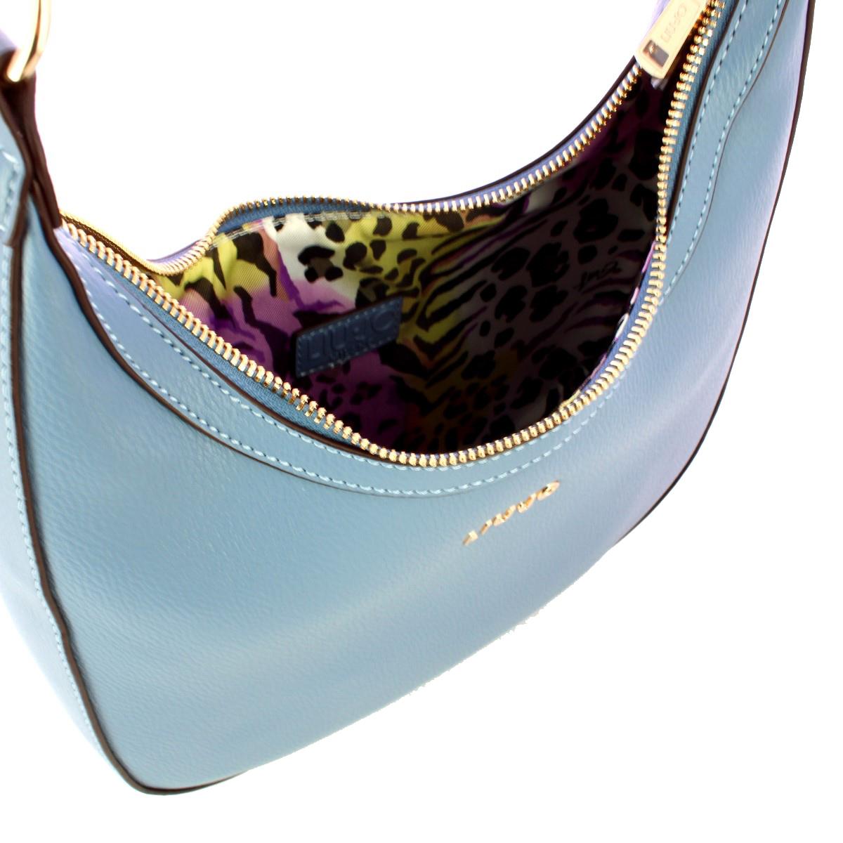 Liu Jo Hobo Bag con logo Blue Denim - 5