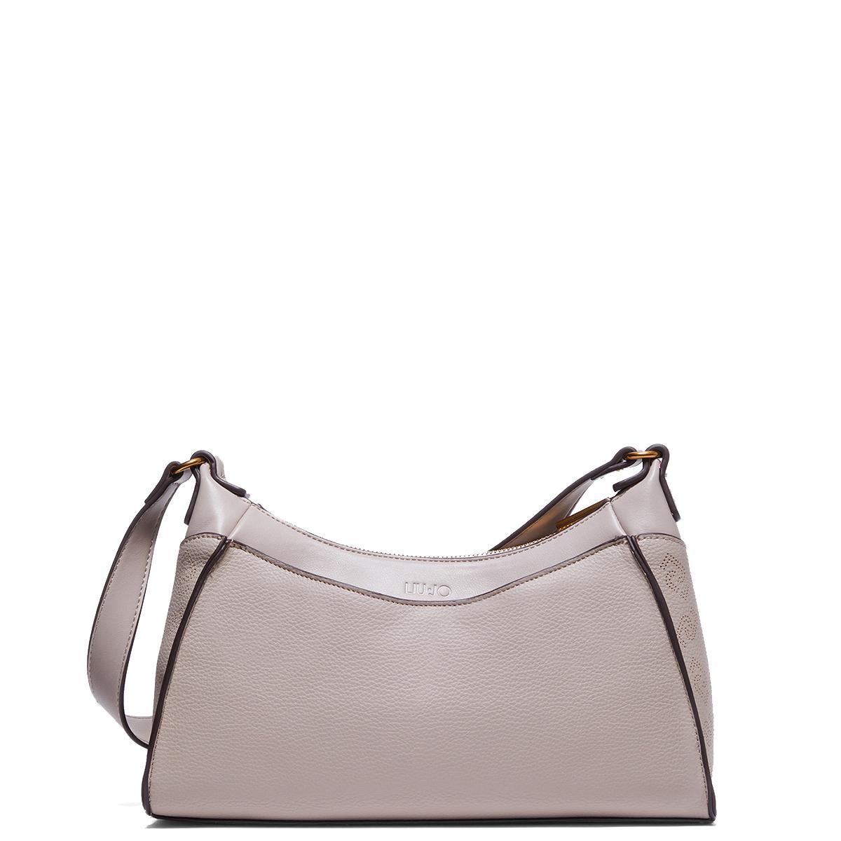 Liu Jo Borsa a spalla Ecosostenibile con charm Taupe - 2