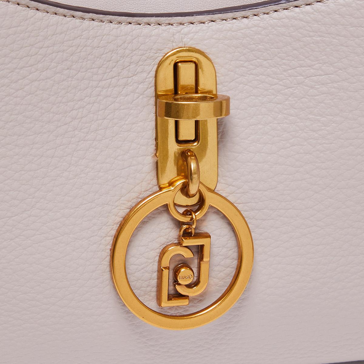 Liu Jo Borsa a spalla Ecosostenibile con charm Taupe - 3