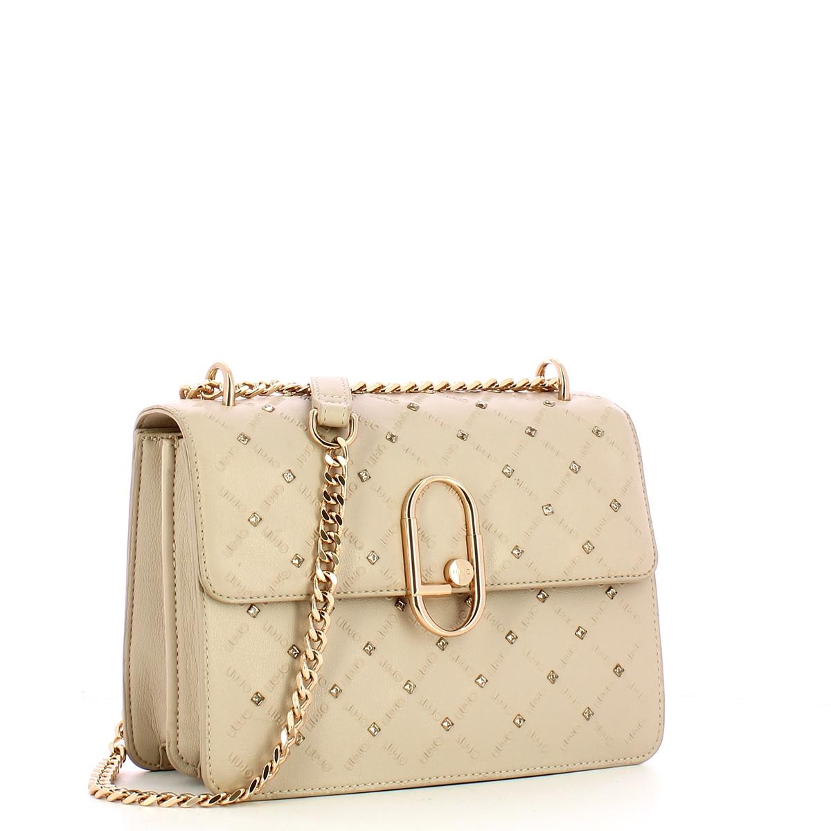 Liu Jo Borsa a tracolla con strass Coffee Milk - 2