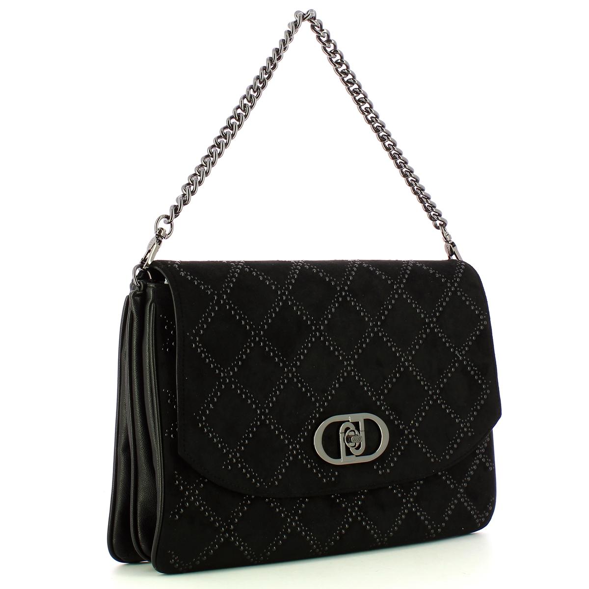 Liu Jo Borsa a mano piatta con borchie Black - 2